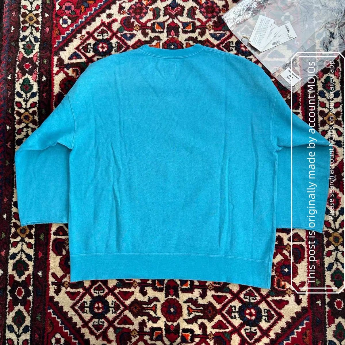 Visvim Sz 3 Visvim 24AW ICT Ocean Blue SB Sweatshirt mo.jos20 Size US L / EU 52-54 / 3 - 2 Thumbnail