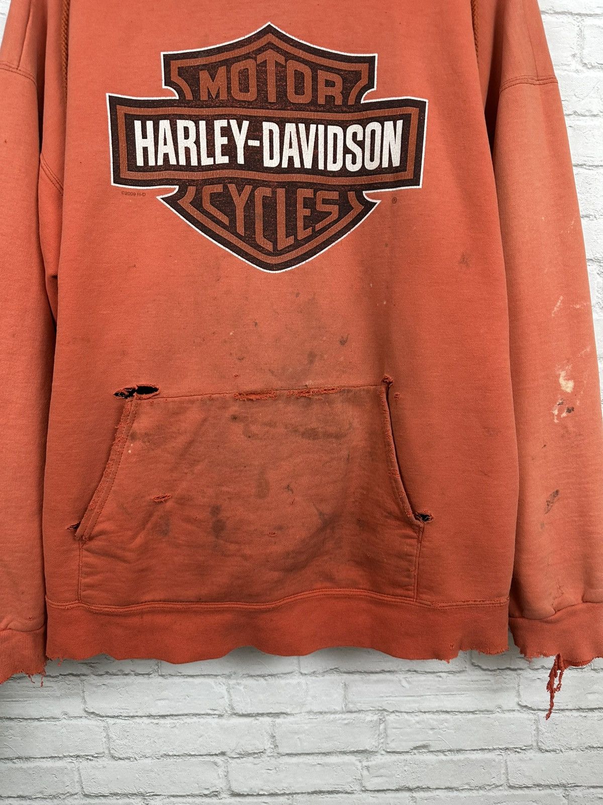 Harley Davidson (XL) ABSOLUTELY BLASTED OUT THRASHED Harley Davidson Hoodie Size US XL / EU 56 / 4 - 6 Thumbnail