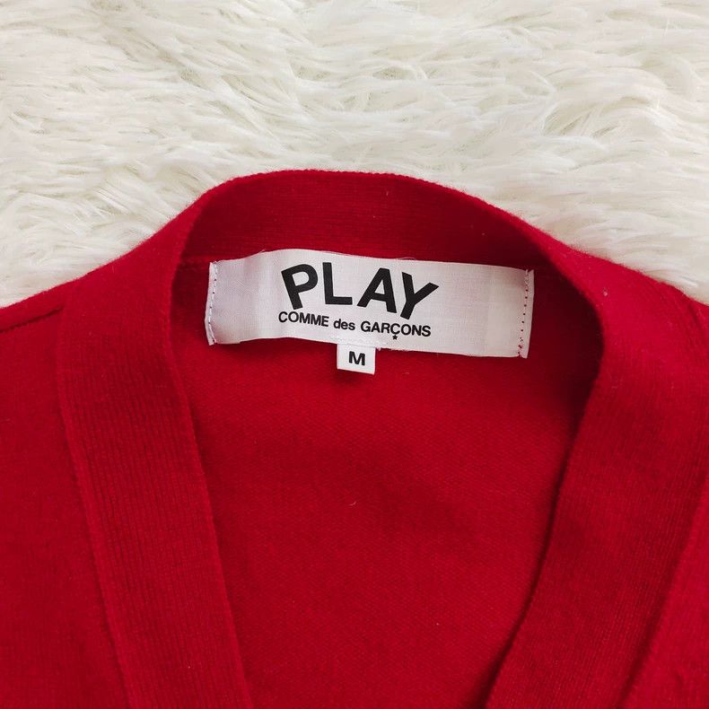 Comme des Garcons Comme Des Garcons Red classic knitted sweater cardigan 2504 Size US M / EU 48-50 / 2 - 2 Thumbnail