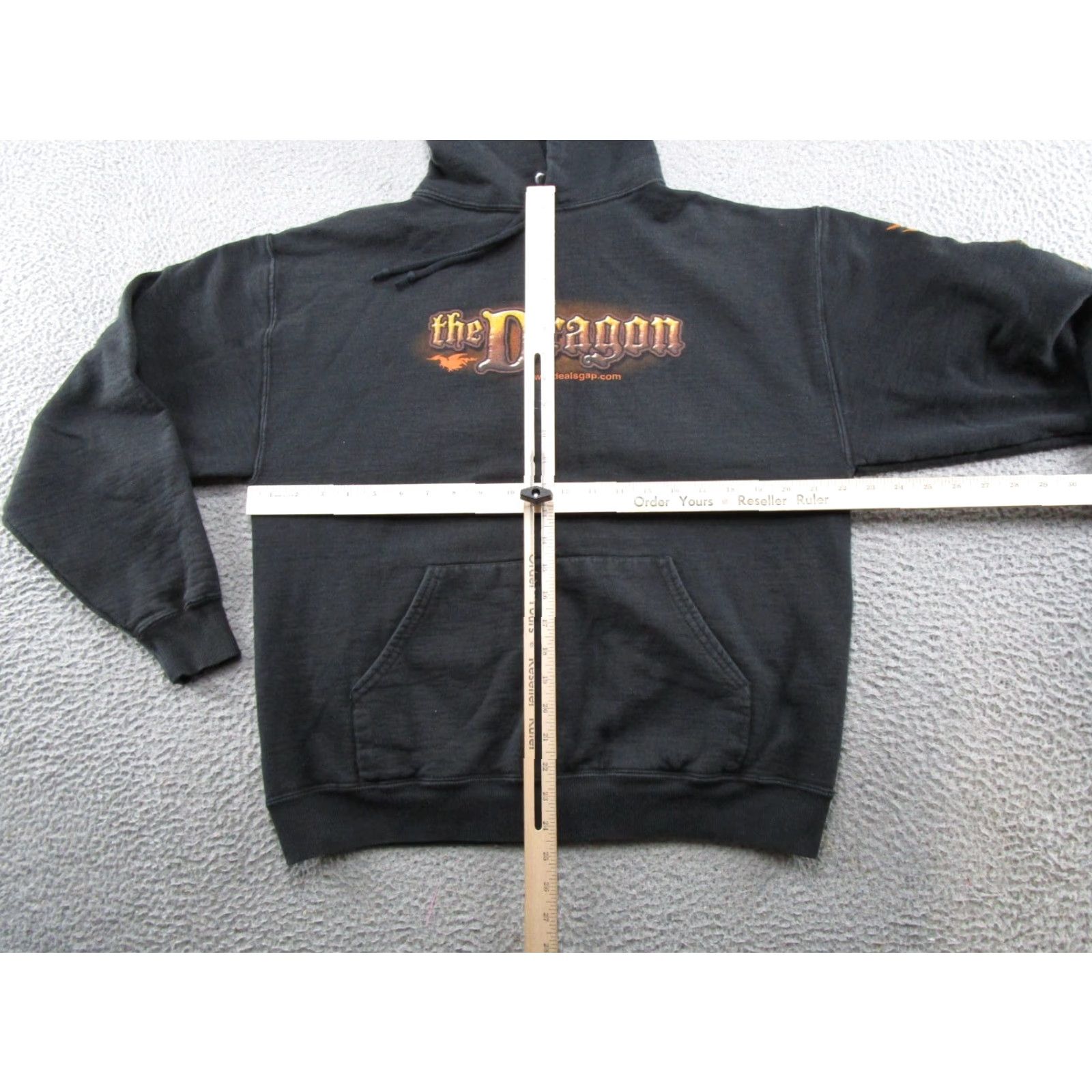 Jerzees VINTAGE Vintage Y2K The Dragon Curves Motorcycle Bike Ride Spell Out Hoodie Size L Size US L / EU 52-54 / 3 - 5 Thumbnail