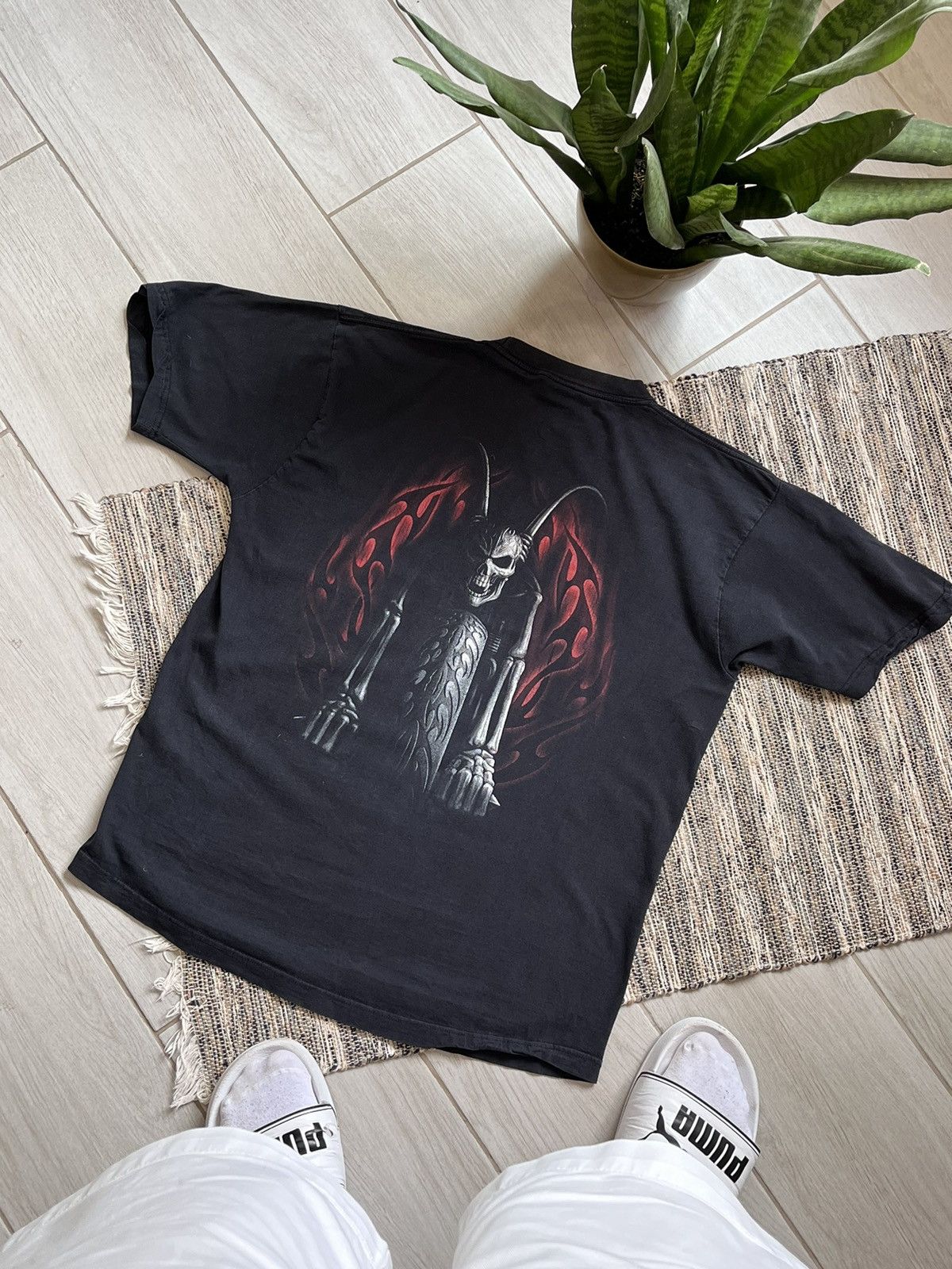 Band Tees × Vintage Spiral T-shirt Gothic rock vintage faded logo Size US L / EU 52-54 / 3 - 2 Thumbnail