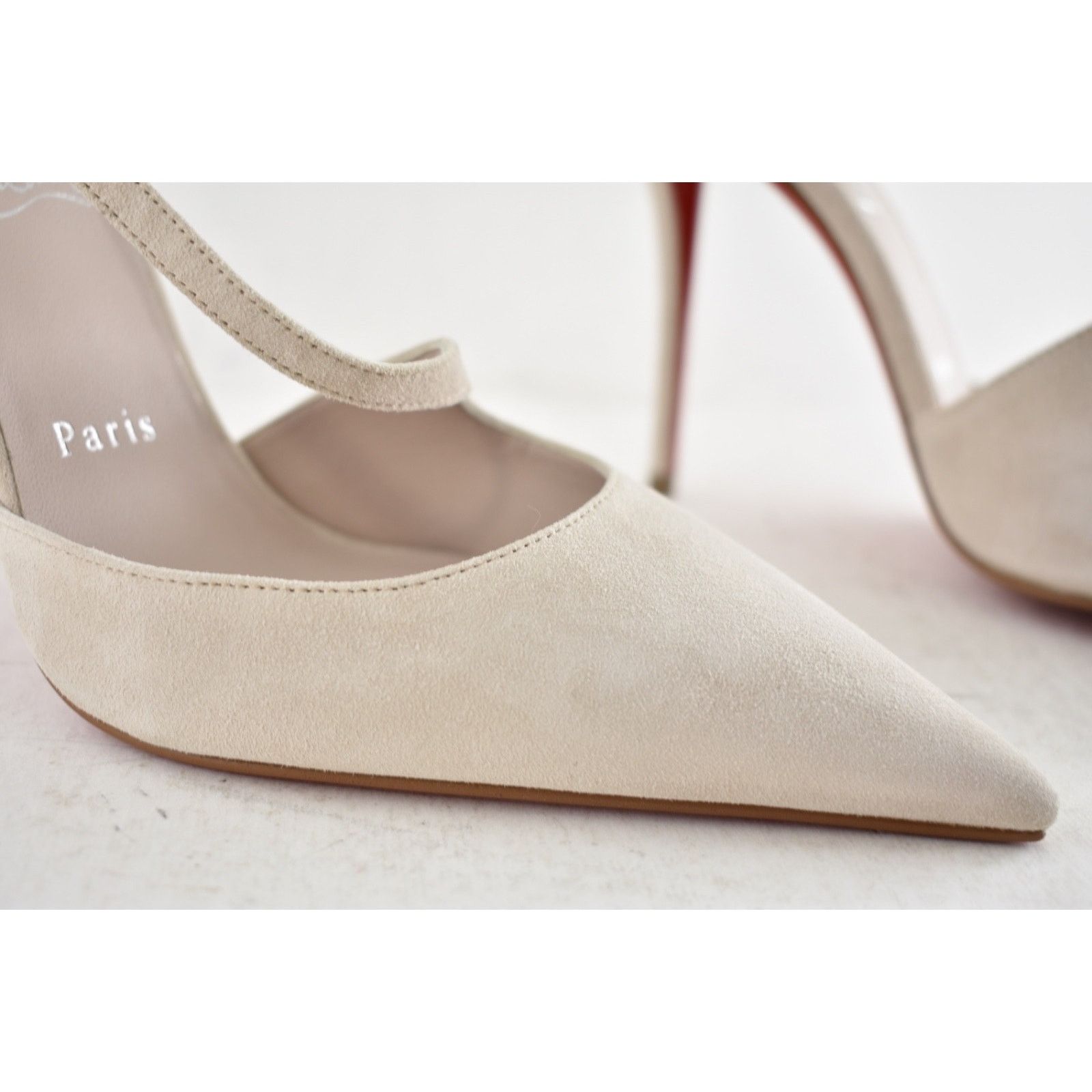 Christian Louboutin Christian Louboutin Miss Ziggyta 100 Pearl Beige Pump 39.5 Size US 9.5 / IT 39.5 - 11 Thumbnail