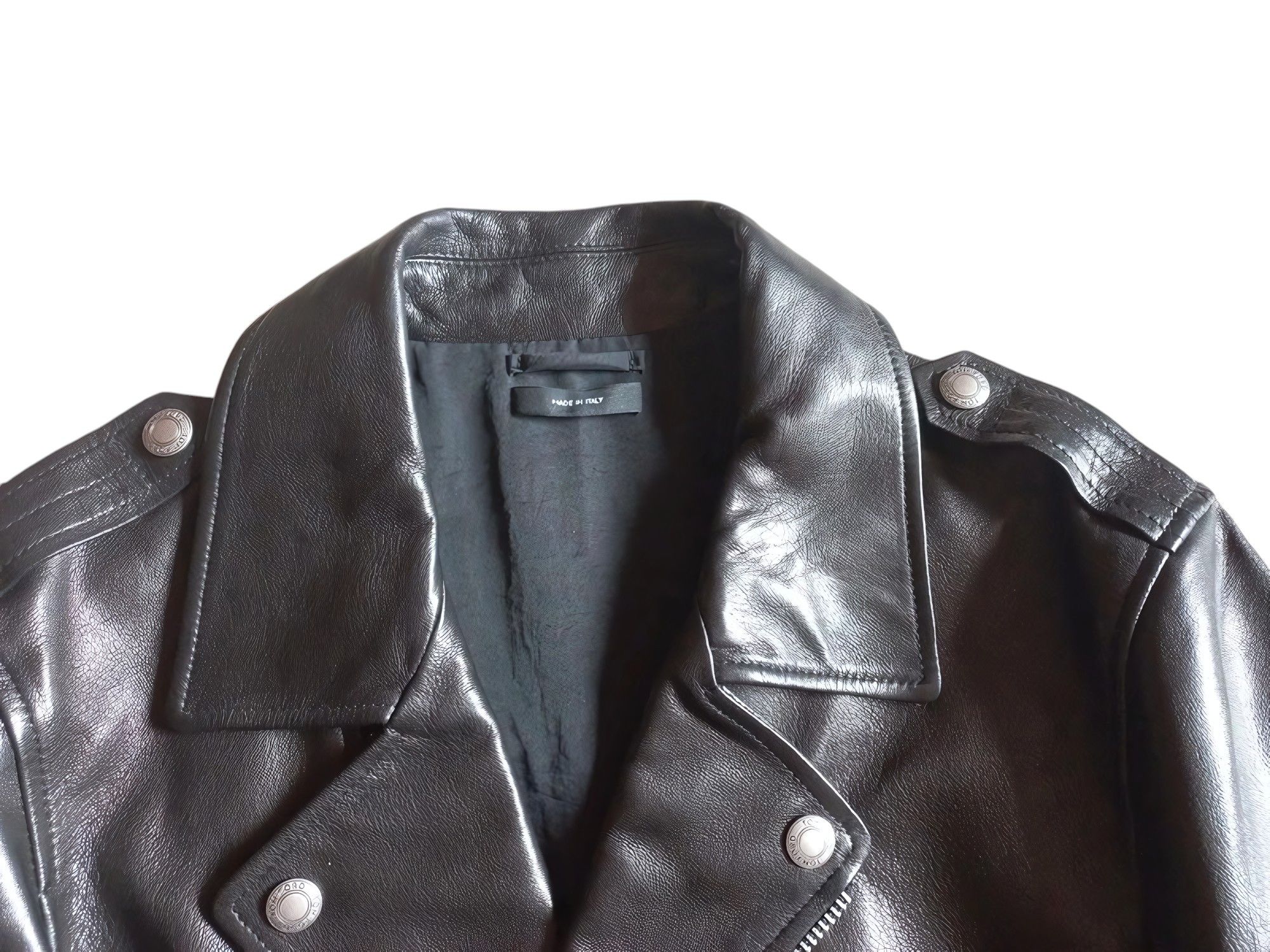 Tom Ford LAMB LEATHER BIKER JACKET Size US M / EU 48-50 / 2 - 2 Thumbnail