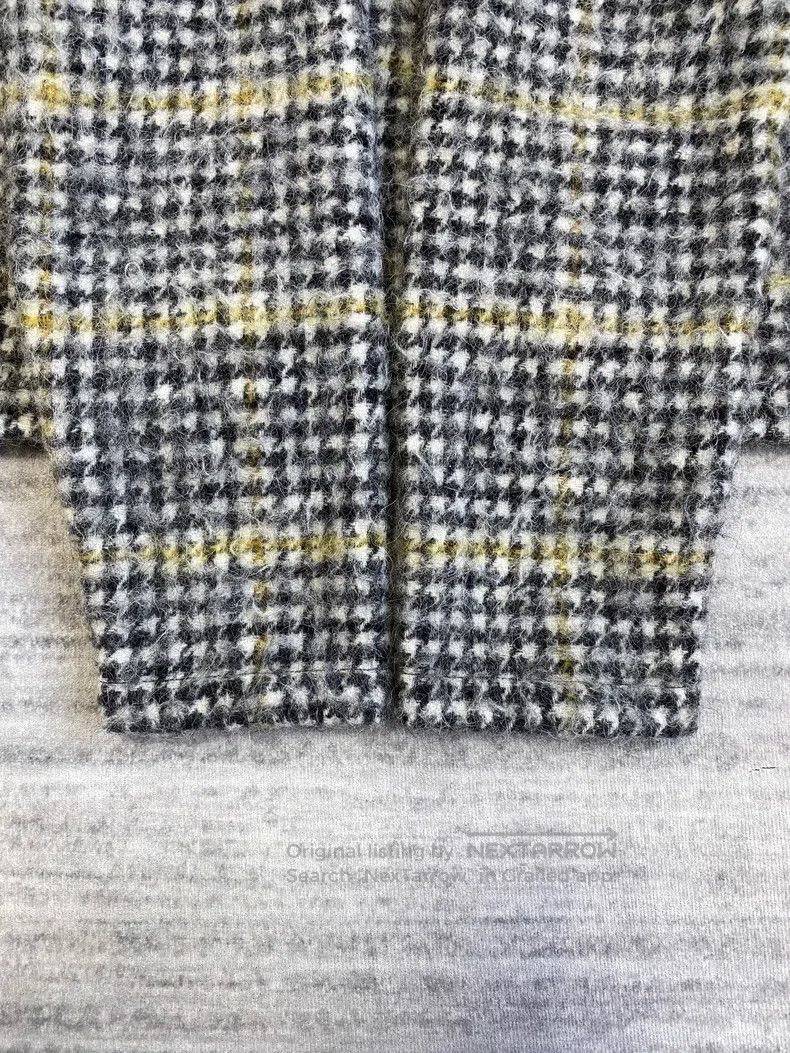 Our Legacy Our Legacy Yellow-Green Plaid Fuzzy Sweater Size US S / EU 44-46 / 1 - 5 Thumbnail