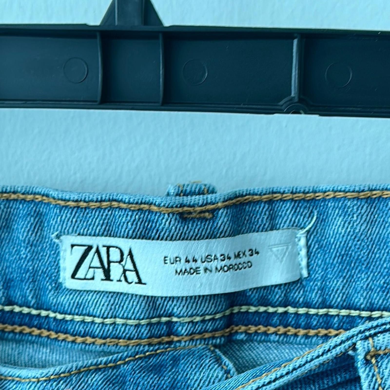 Zara Zara Blue Skinny Jeans Premium Denim Style Size US 34 / EU 50 - 2 Thumbnail