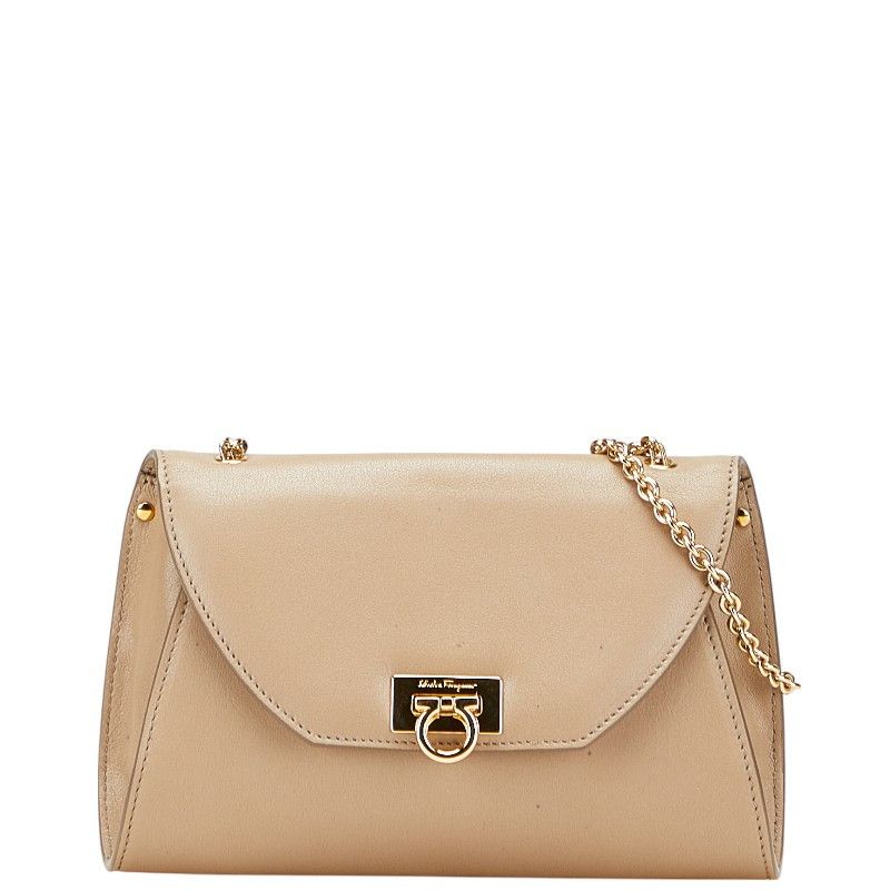 Salvatore Ferragamo Salvatore Ferragamo Salvatore Ferragamo Gancini Leather Shoulder Bag Leather Crossbody Bag Size ONE SIZE - 1 Thumbnail