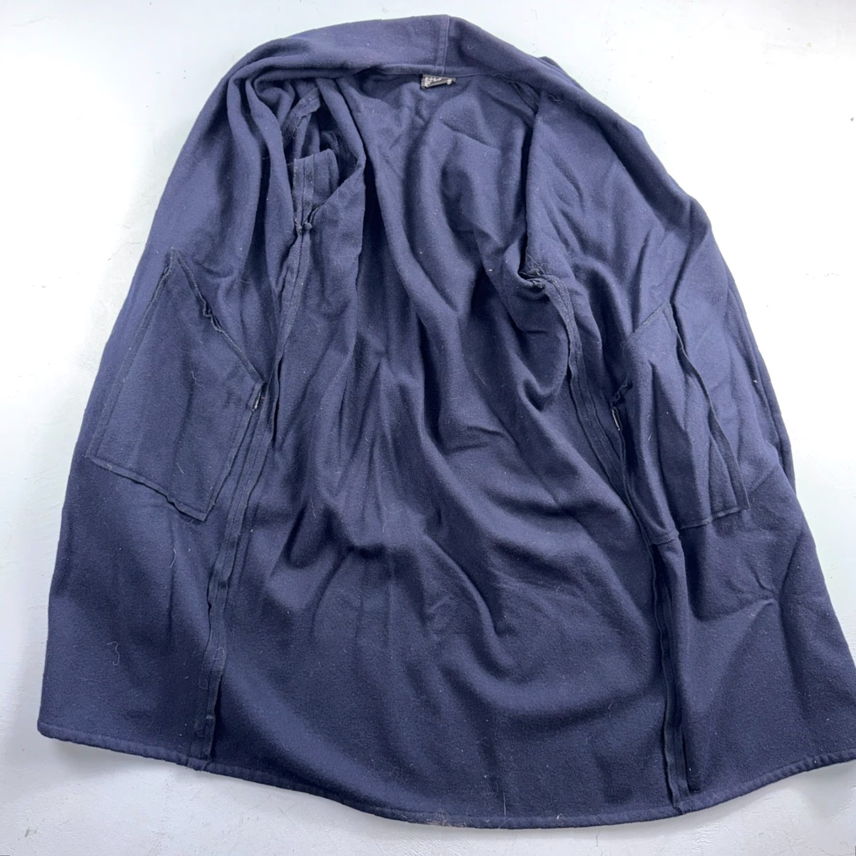 Eileen Fisher Eileen Fisher Wool Kimono Jacket Women’s Oversized Open Front Mid-Length Blue Size S Size S / US 4 / IT 40 - 2 Thumbnail