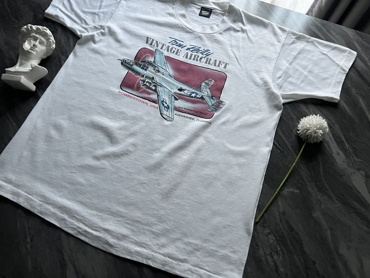 Vintage Tom Reilly : Vintage Aircraft Bomber Town B-25J Size US XL / EU 56 / 4 - 4 Thumbnail