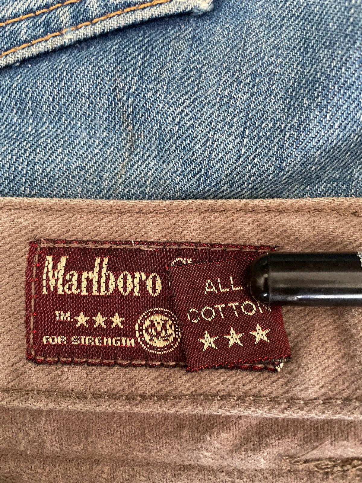 Marlboro Classics Vintage Marlboro Classics heavy denim workwear pants Size US 31 - 10 Thumbnail