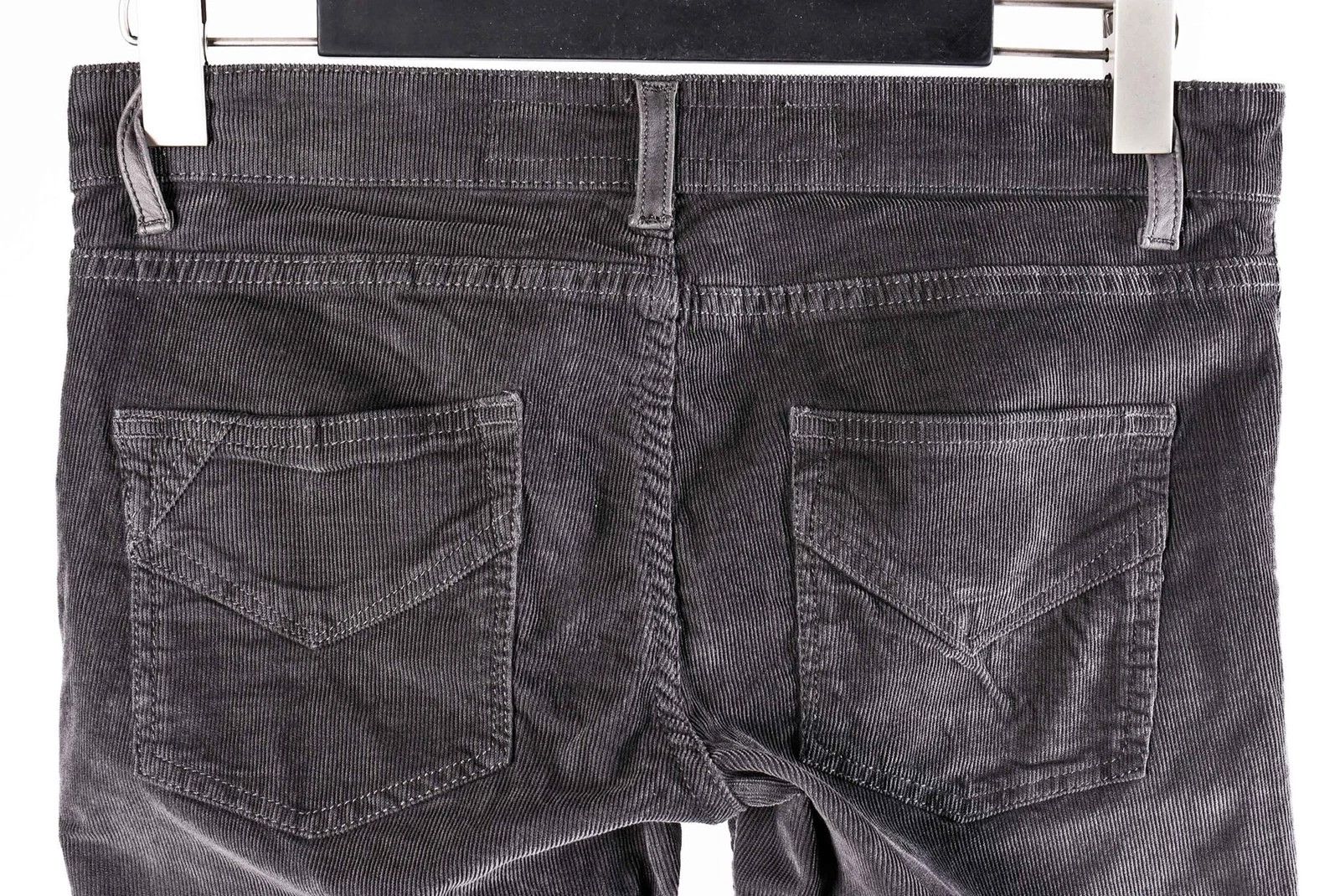 Zadig & Voltaire Women's Zadig & Voltaire Peace Gray Corduroy Jeans W33 L32 Size 31" - 5 Thumbnail