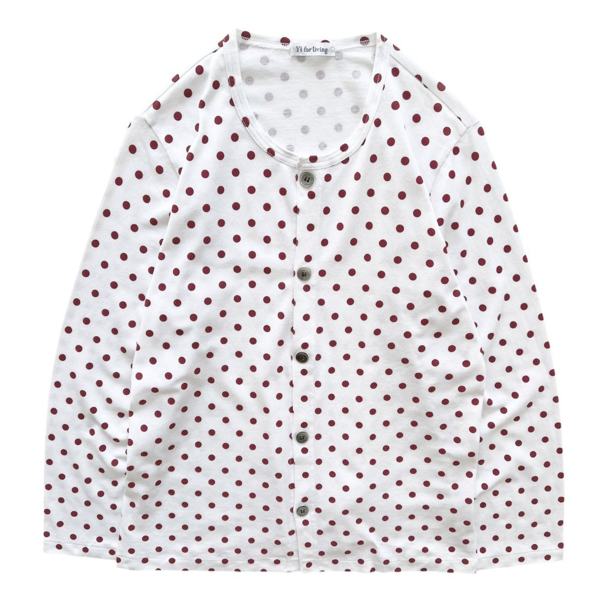 Y's × Yohji Yamamoto Yohji Yamamoto for Living Cotton Polka-Dots Button Shirt Size M / US 6-8 / IT 42-44 - 2 Thumbnail