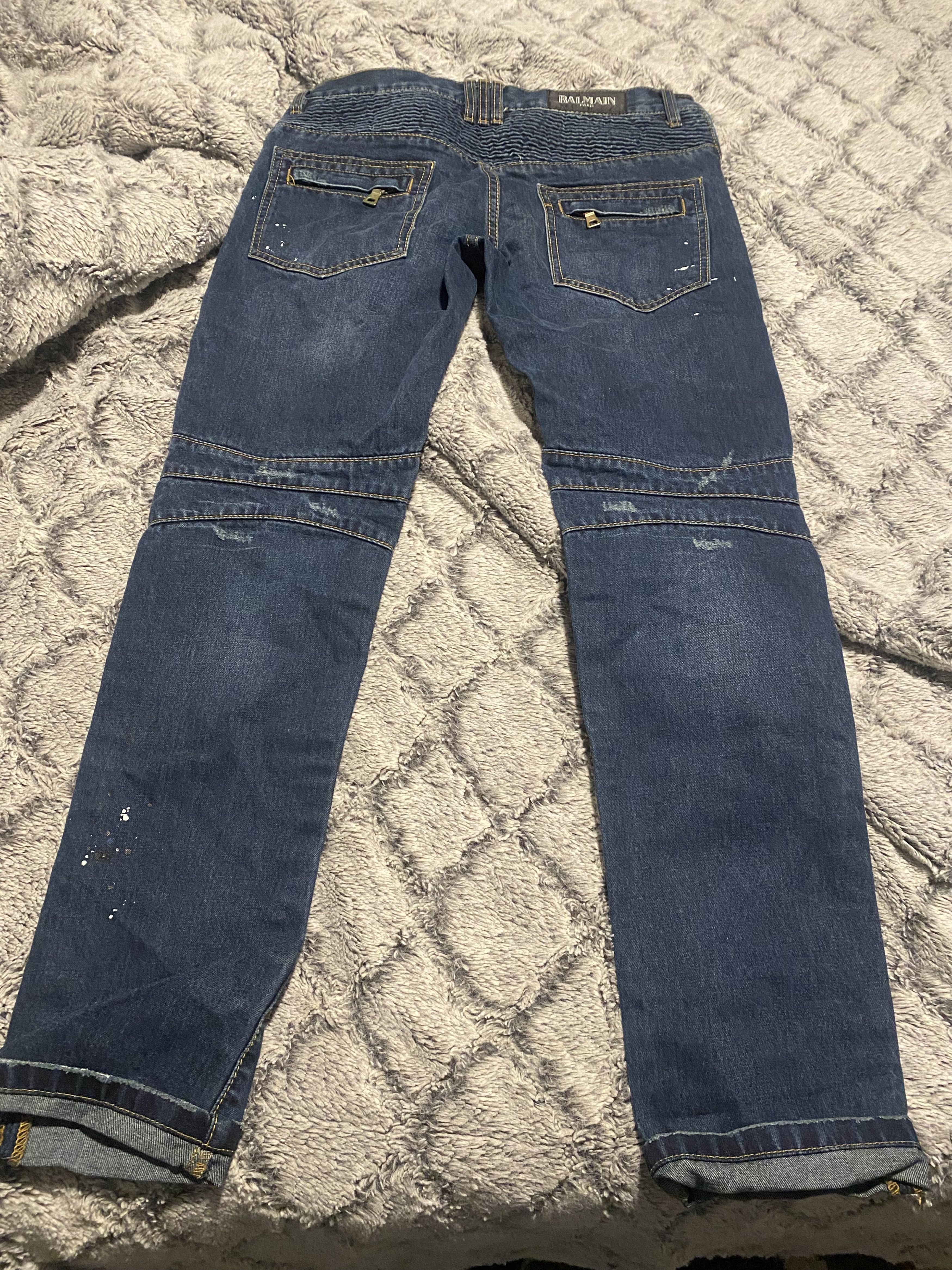 image of Balmain Jeans in Denim, Men's (Size 31)