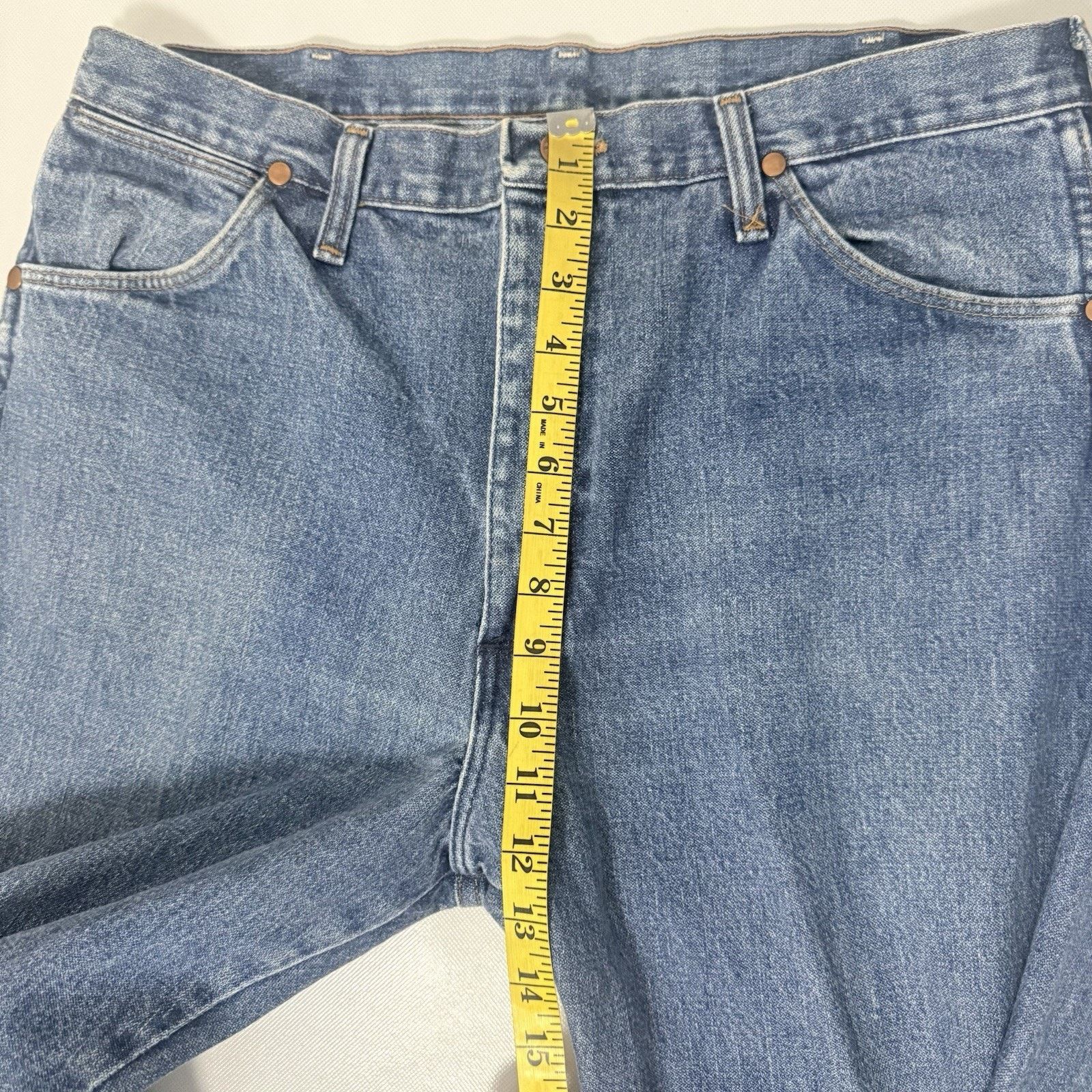Wrangler Vintage 80s 90s Wrangler 13MWZGK Stonewash Cowboy Cut Jeans Size US 34 / EU 50 - 8 Thumbnail