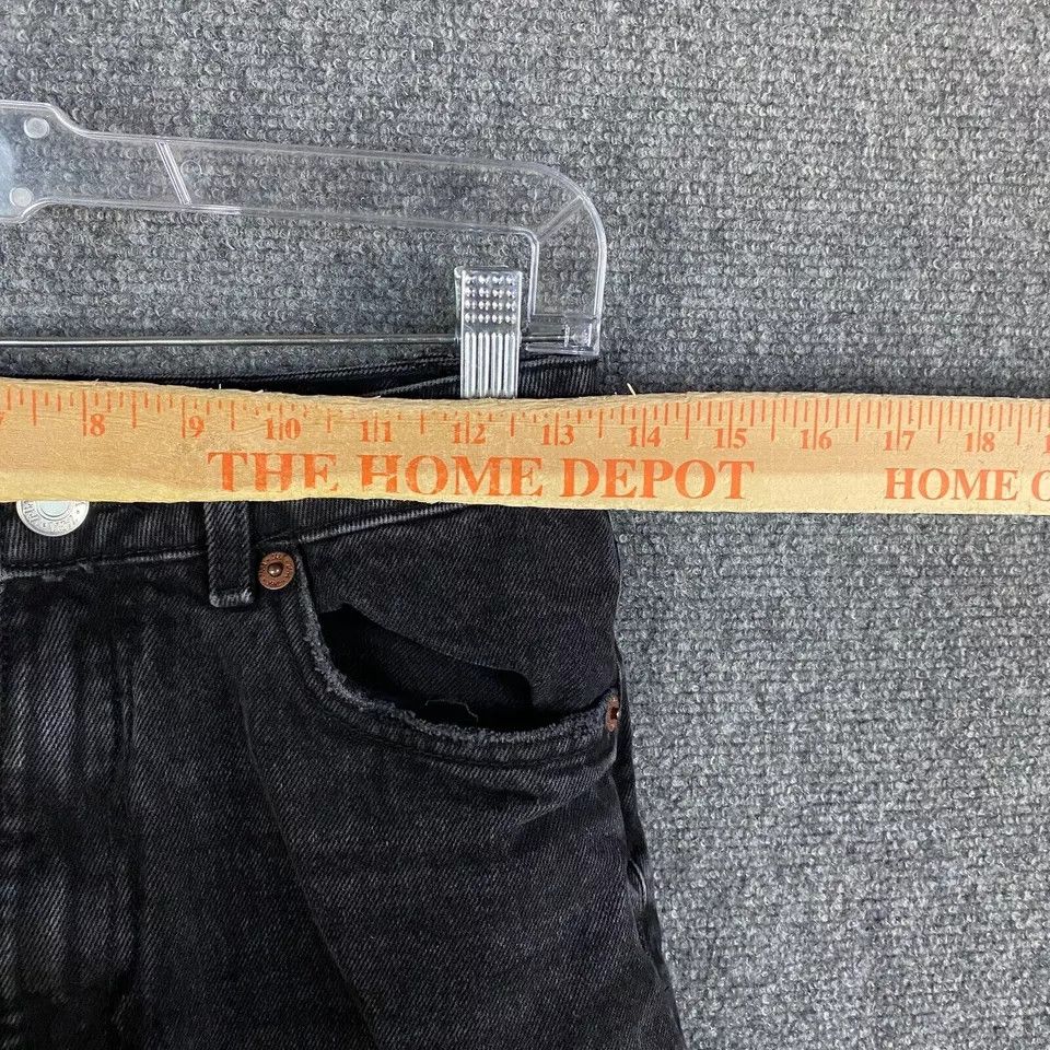 Zara Zara Jeans Women's 4 Charcoal Wash Ripped Mom Denim Size 27" / US 4 / IT 40 - 3 Thumbnail