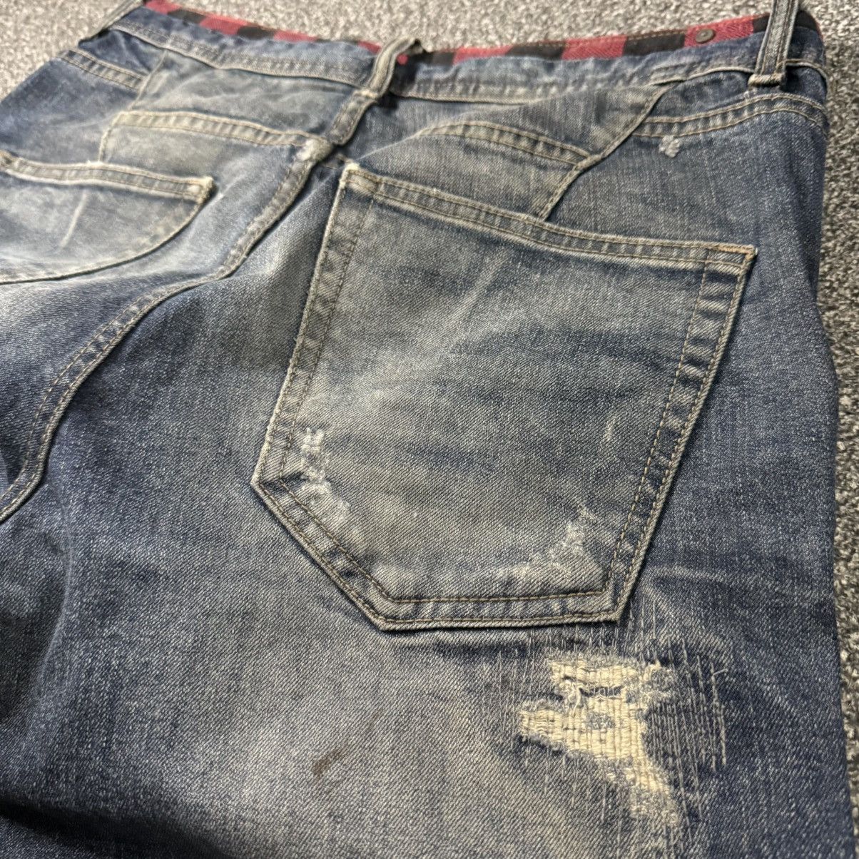 Japanese Brand 🔥🇯🇵 Japanese Seditionaries Distressed Trashed Dirty Denim Size US 34 / EU 50 - 10 Thumbnail