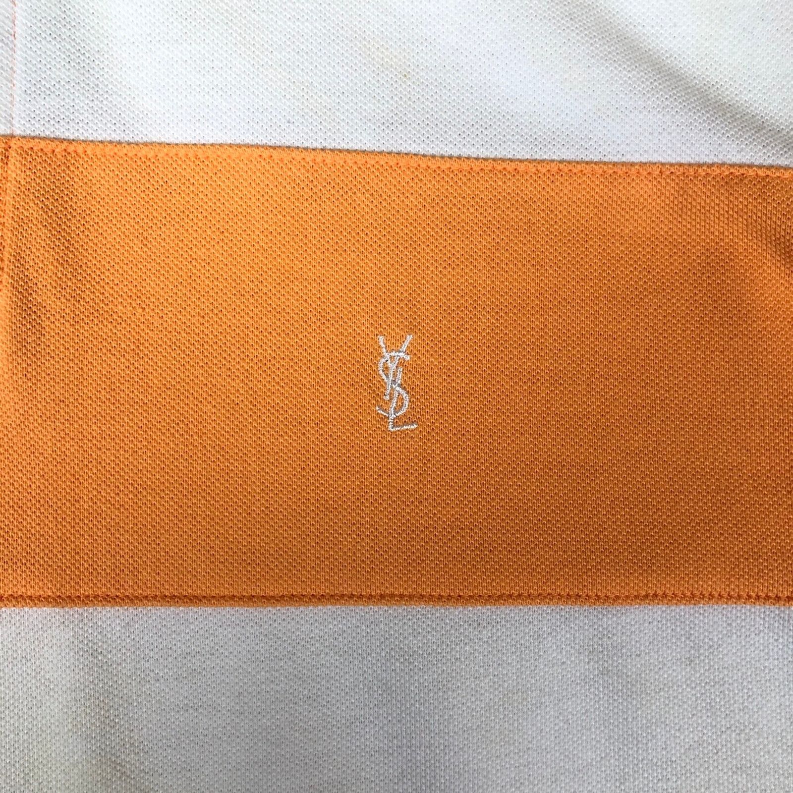 Yves Saint Laurent Yves Saint Laurent Polo YSL Striped Size US M / EU 48-50 / 2 - 2 Thumbnail