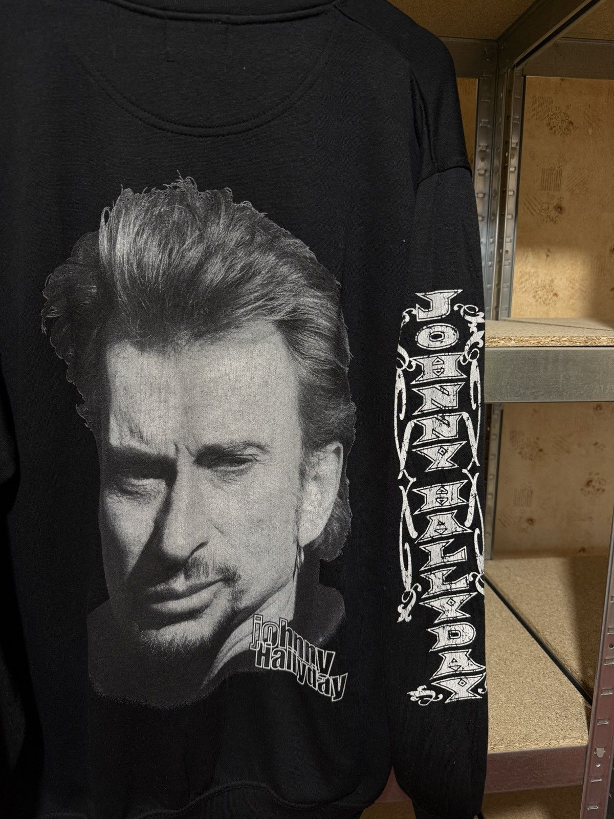 Band Tees × Vintage Vintage 2003 Johny Hallyday Promo Rock Sweatshirt Y2K Hype Size US XL / EU 56 / 4 - 4 Thumbnail