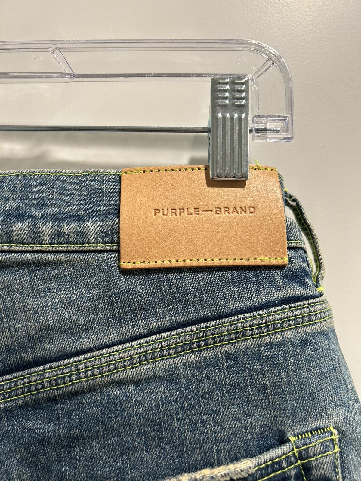 Purple Brand Purple Brand Distressed Blue Denim Jeans with Neon Rivets Size US 30 / EU 46 - 6 Thumbnail