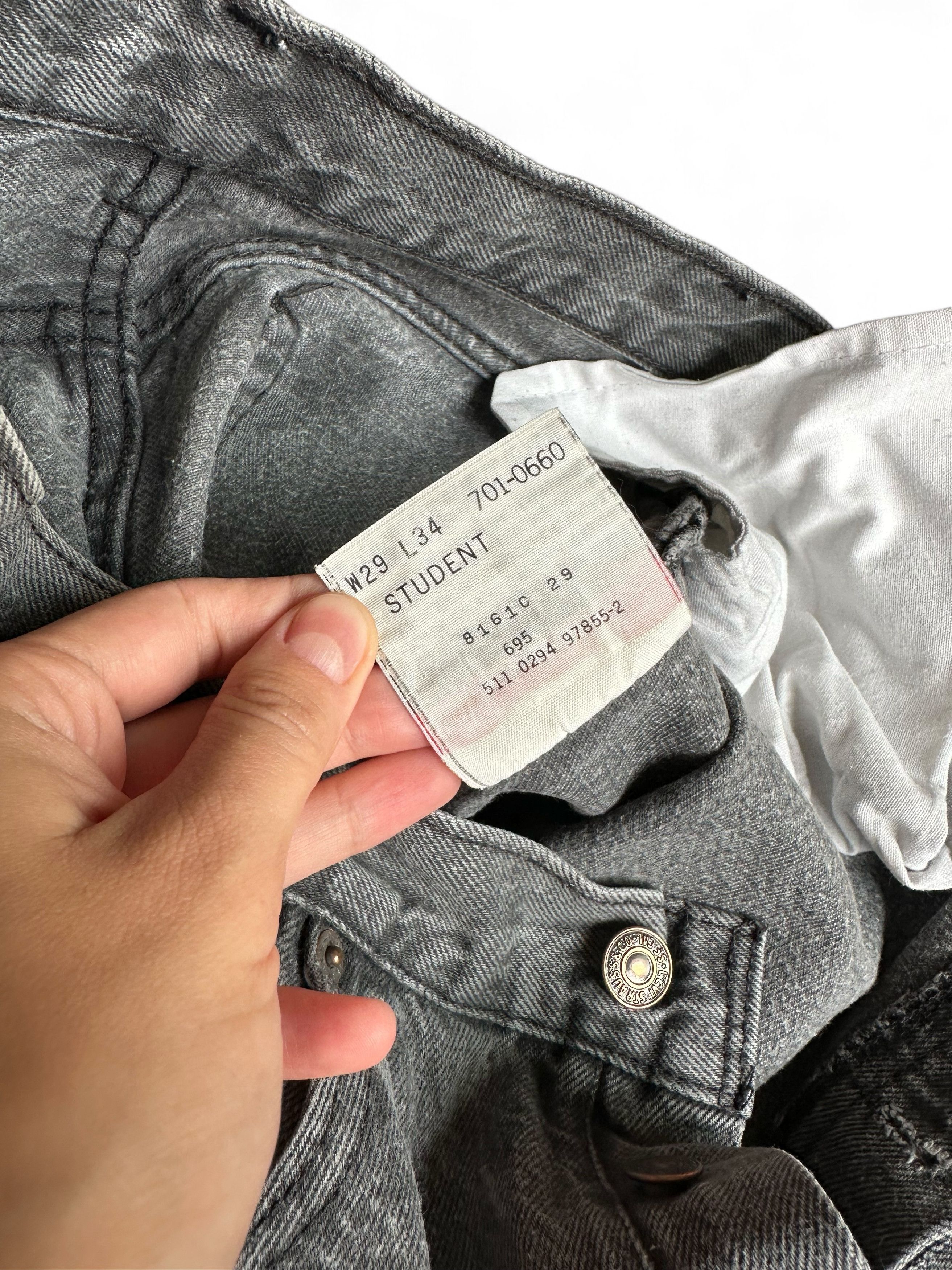 Levi's × Vintage Vintage 90's Levi's 501 Denim Jeans High Rice Straight Leg Size 29" - 5 Thumbnail