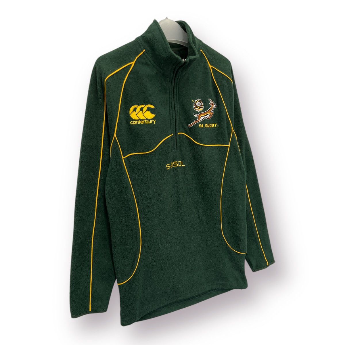 Canterbury of New Zealand 🔥 Canterbury S.Africa Springbok Rugby Club Half zip Sweat S Size US XS / EU 42 / 0 - 3 Thumbnail