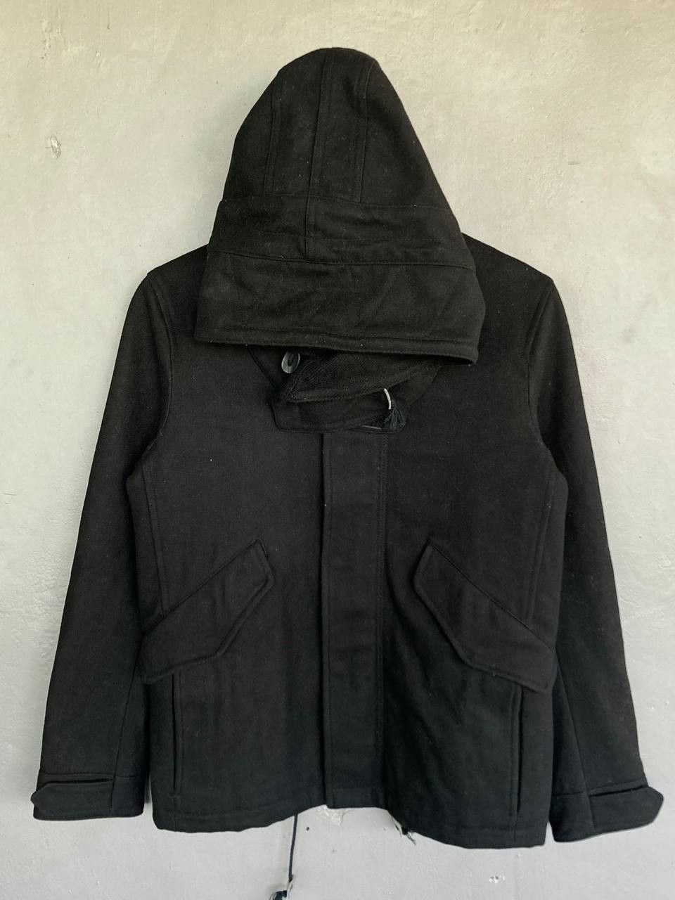 image of Beams Plus B:ming Life Store Hooded Winter Jacket in Black, Men's (Size Small)