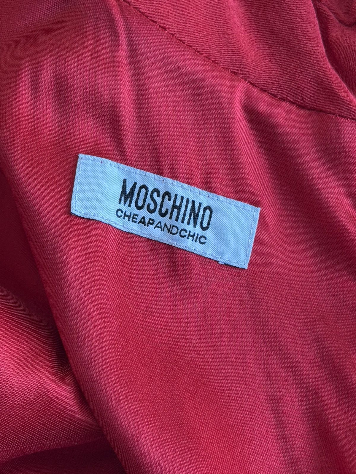 Moschino Moschino Cheap and Chic vintage red bow-neck dress Size S / US 4 / IT 40 - 8 Thumbnail