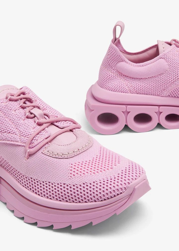 Salvatore Ferragamo o1y0426 Low-Top Sneakers in Pink Size US 10 / IT 40 - 4 Thumbnail