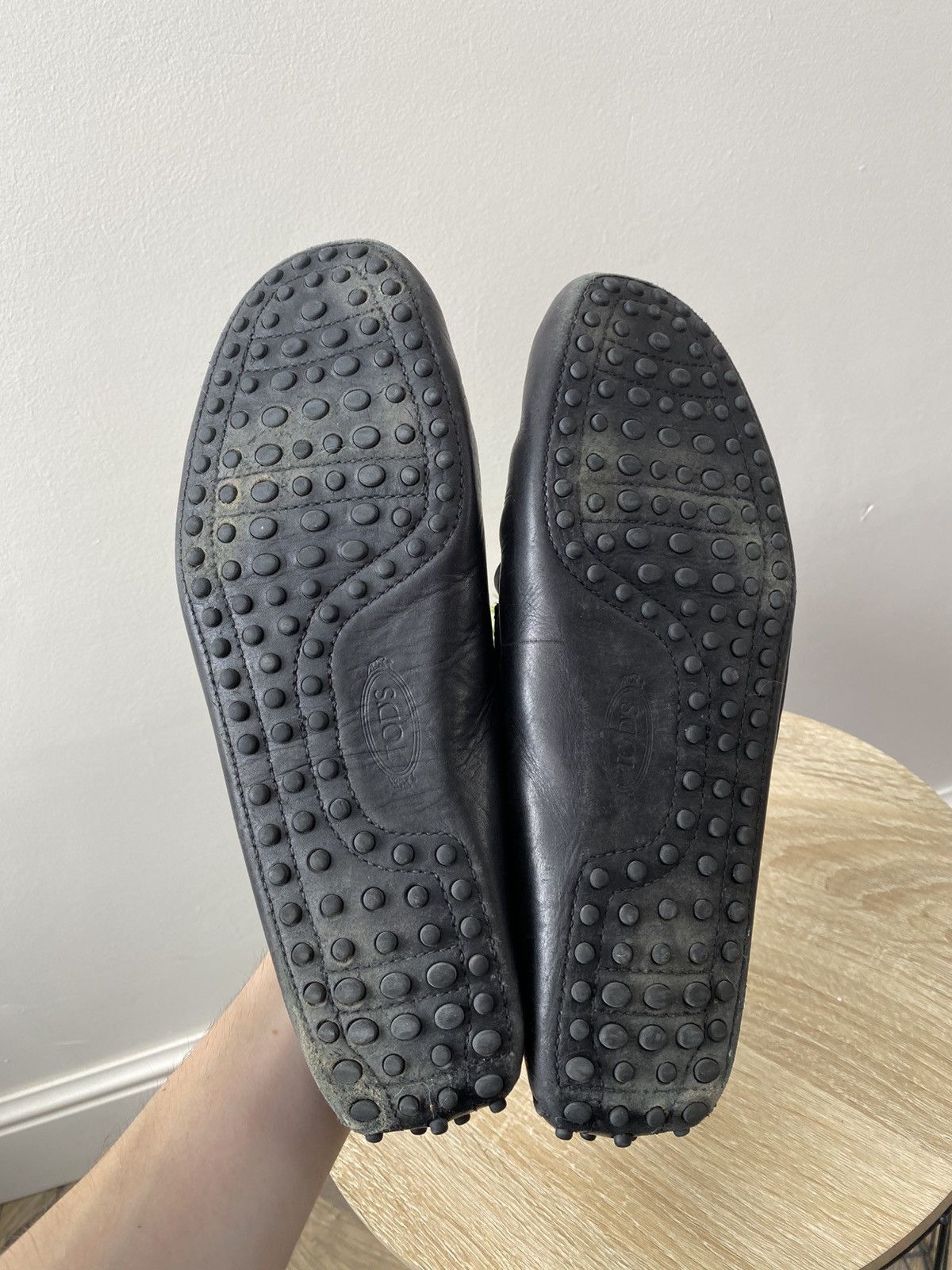 Tod's Vintage Tod's Mens Black Textured Leather Loafers Size US 9 / EU 42 - 11 Thumbnail