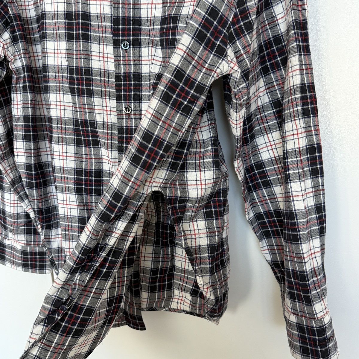 Balenciaga Balenciaga Swing Collar Plaid Shirt, Size 36, Unisex Size US M / EU 48-50 / 2 - 4 Thumbnail