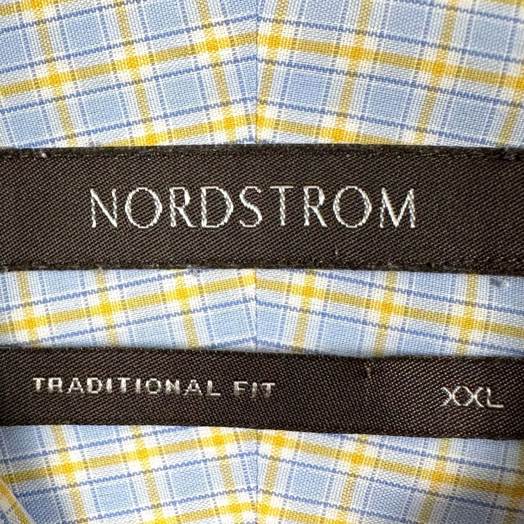 Nordstrom Nordstrom Shirt Button Down Mens 2XL Plaid Pocket Long Sleeve Blue Yellow Casual Shirt Clothes Mens 2XL Blue Yellow Plaid Button-Up Front Pocket Size US XXL / EU 58 / 5 - 4 Thumbnail
