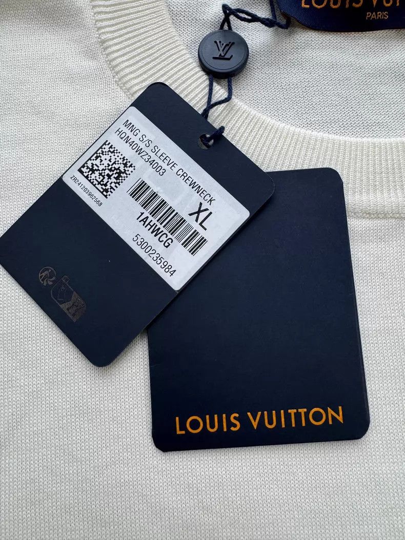 Louis Vuitton Louis Vuitton White arm embossed full print knitted short Size US XL / EU 56 / 4 - 5 Thumbnail