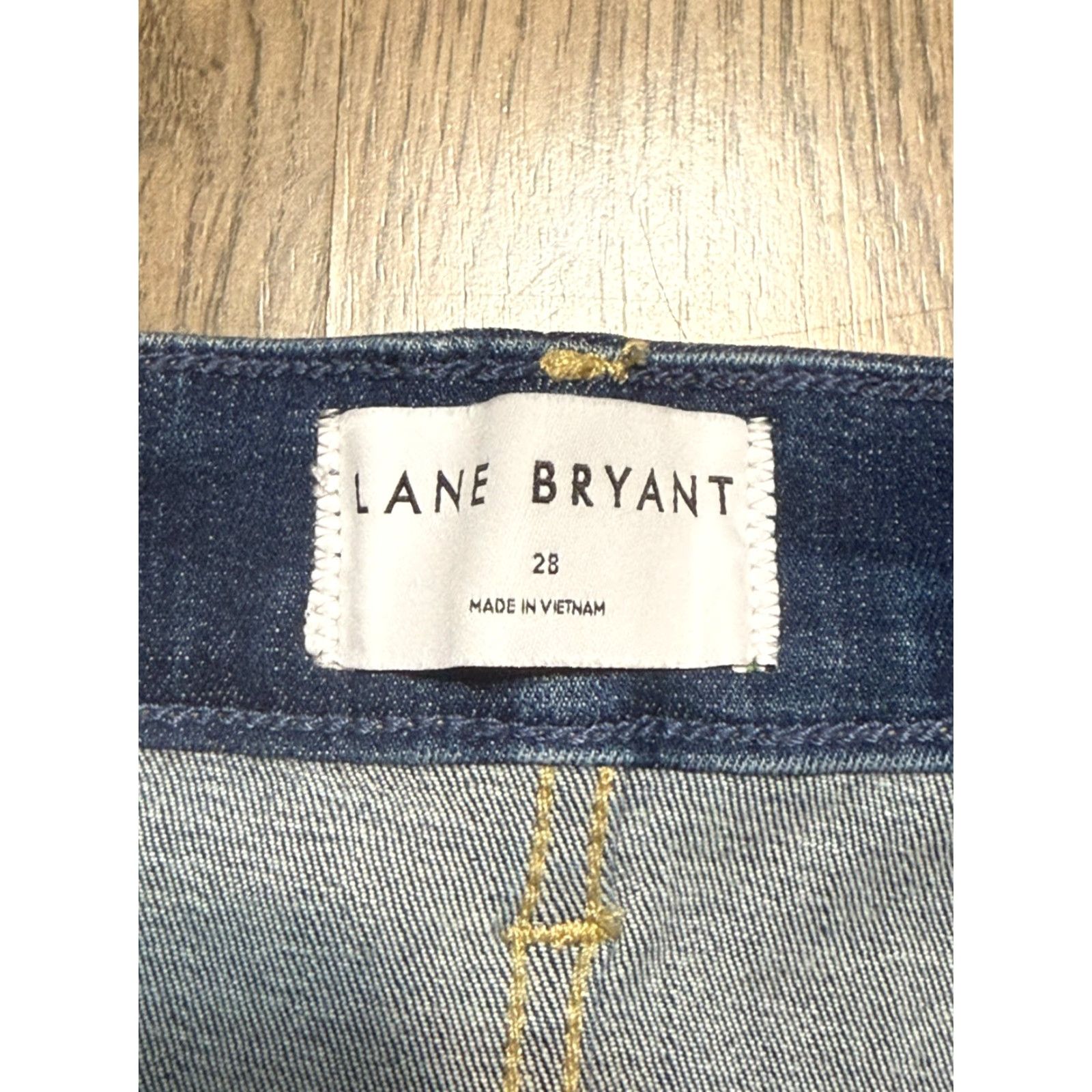 Vintage Lane Bryant Jeans Women's 28 Blue Denim Straight High Rise 5-Pocket Design Pockets Vintage? No, Regular Size 28 Blue Denim Jeans Women’s Series Size 28" / US 6 / IT 42 - 5 Thumbnail