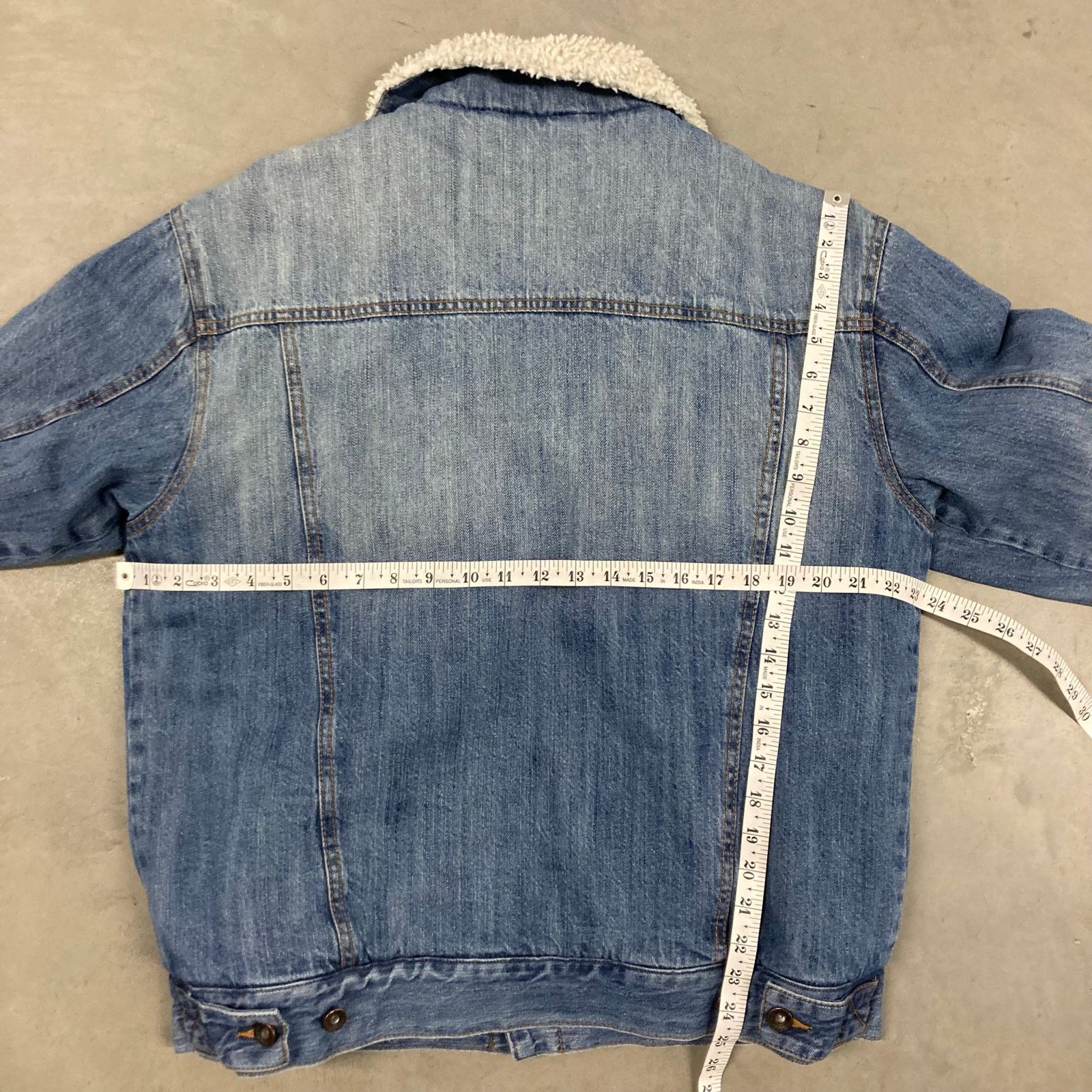 Vintage Vintage sherpa lined Arizona denim trucker jacket Size US L / EU 52-54 / 3 - 4 Thumbnail