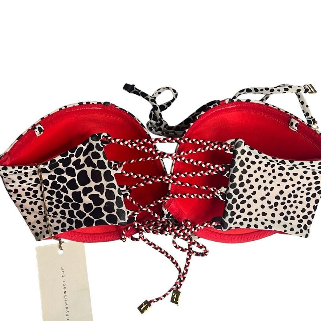 Swims Beach Bunny Girl on Fire Bikini Set Animal Cheetah Print Ban Size ONE SIZE - 14 Thumbnail