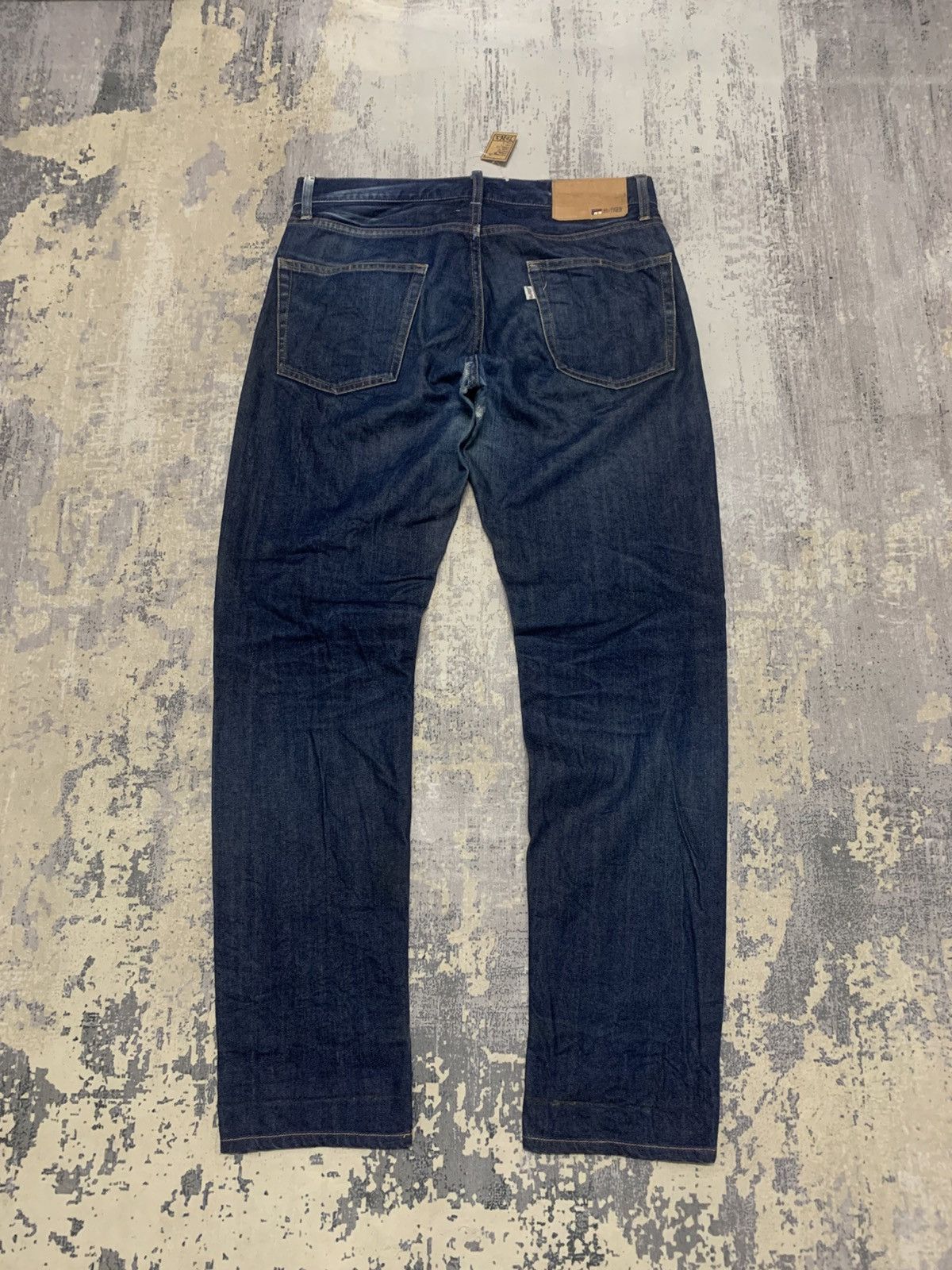 Japanese Brand H by Figer Indigo Slim Fit Jeans W 34x32 Size US 34 / EU 50 - 6 Thumbnail
