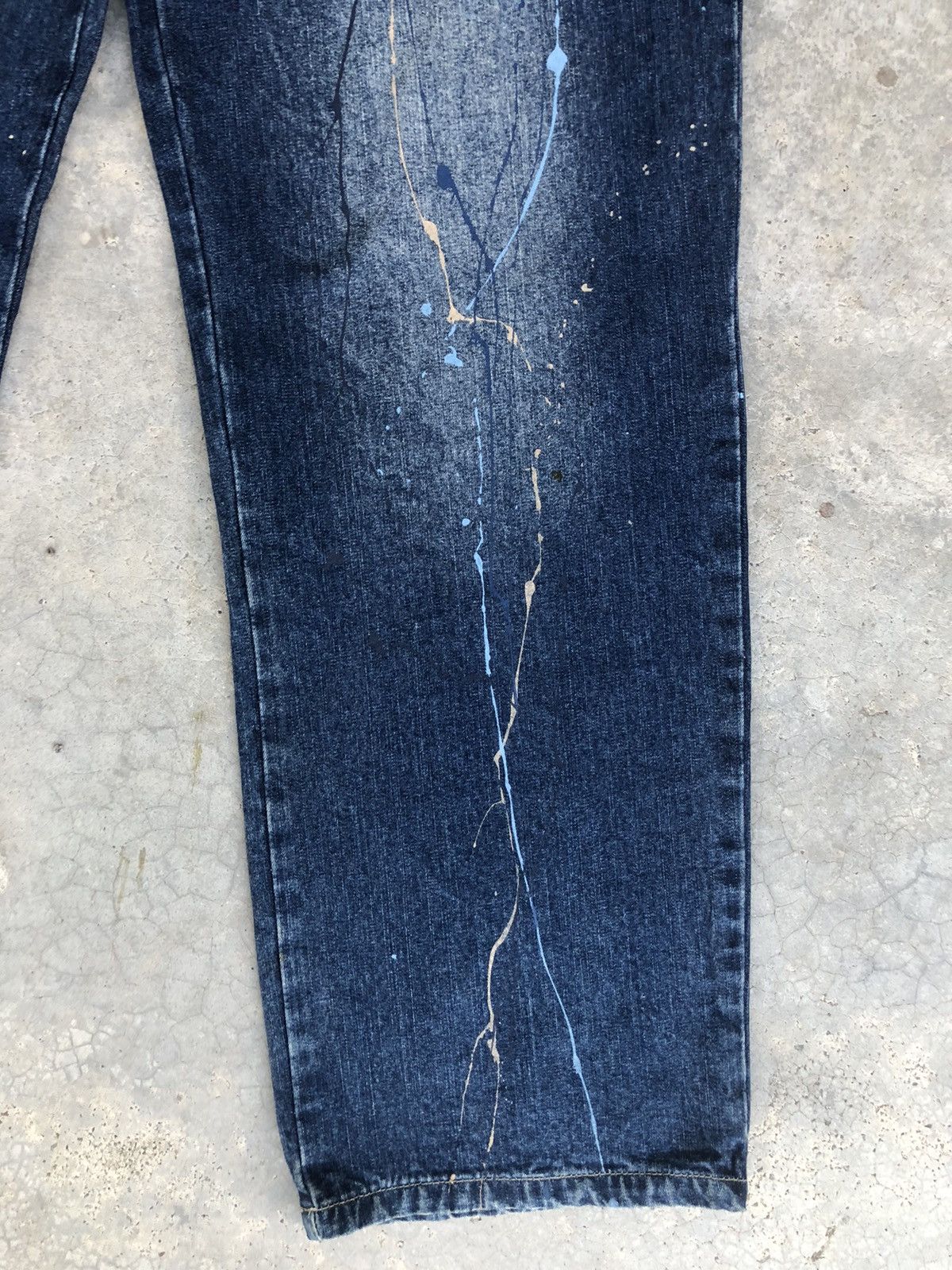 Vintage Miskeen Embroidered Logo Baggy Jeans Distressed Jeans Size US 36 / EU 52 - 7 Thumbnail