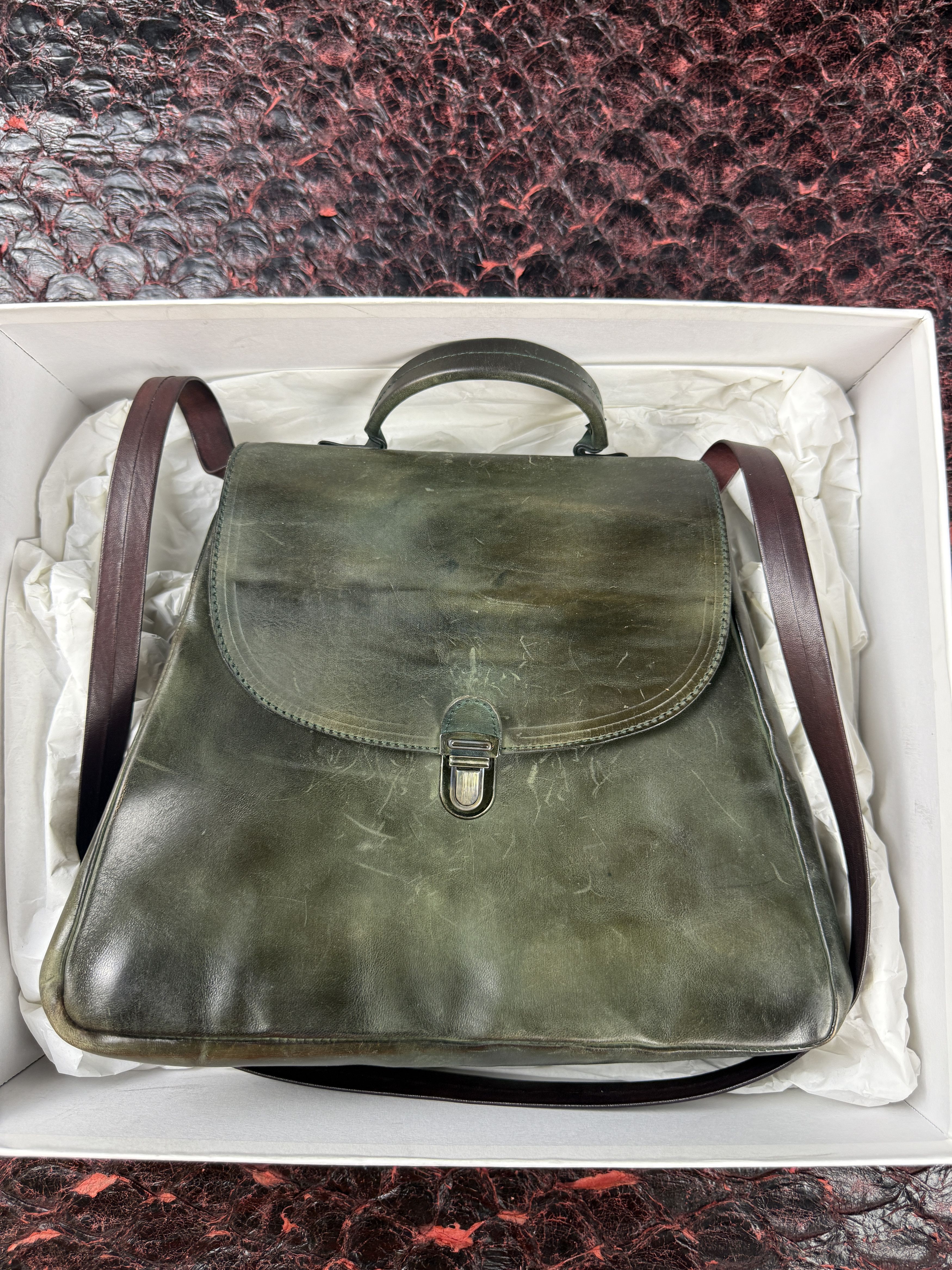 Cherevichkiotvichki Cherevichkiotvichki Nubuck Horsehide Small Lock Bag Size ONE SIZE - 6 Thumbnail