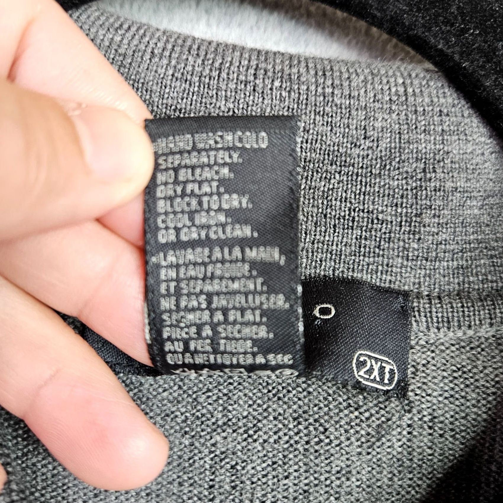 Vintage Toscano Men Sweater 2XT Gray 100% Merino Wool Pullover Knit Crew Neck Knit Style All Seasons Casual Clothings Size US XXL / EU 58 / 5 - 5 Thumbnail