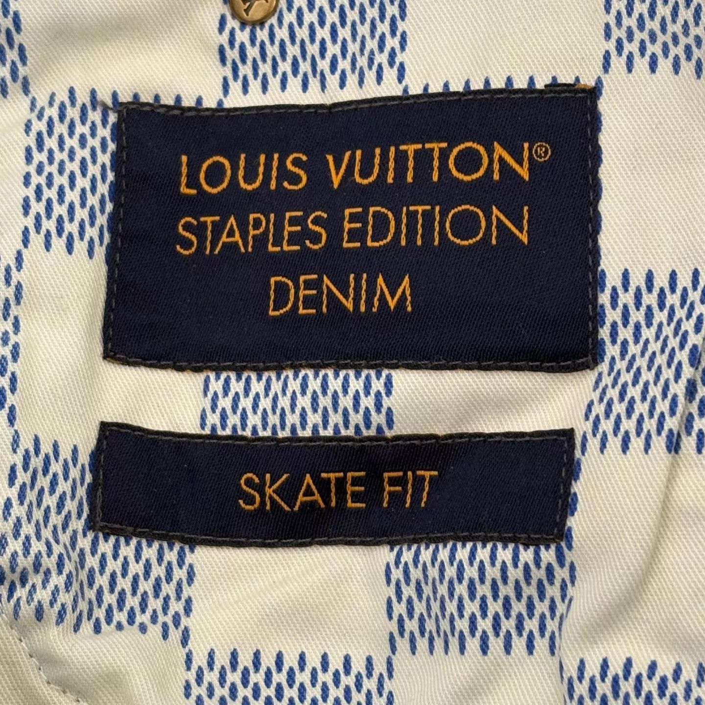 Louis Vuitton Louis Vuitton Blue Denim Jeans with Pearl Buttons Size 29 Size 29" - 3 Thumbnail