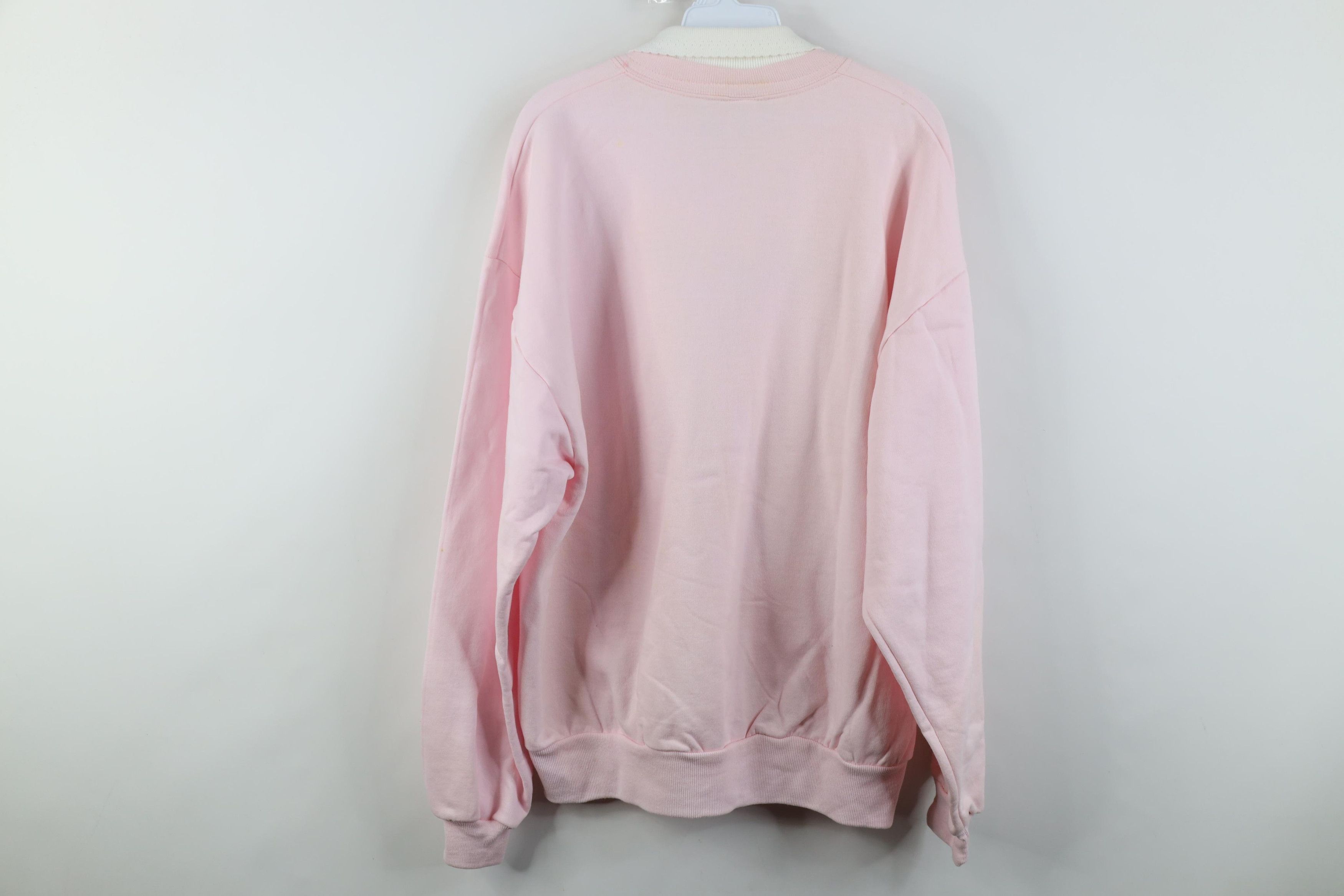 Vintage Vintage 90s Streetwear Butterfly Flower Collared Sweatshirt Size XL / US 12-14 / IT 48-50 - 16 Thumbnail