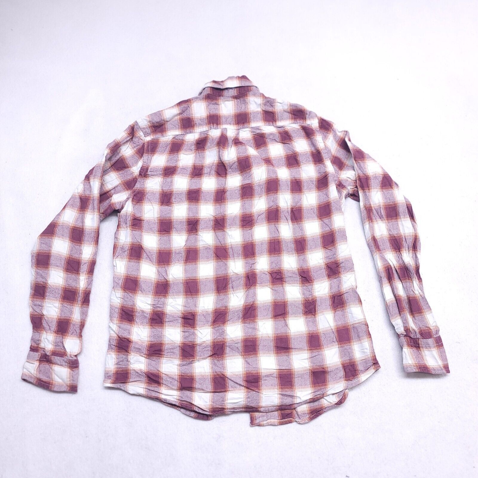 Gap Gap Tartan Flannel Shirt Mens Size Small S Maroon White Size US S / EU 44-46 / 1 - 10 Thumbnail