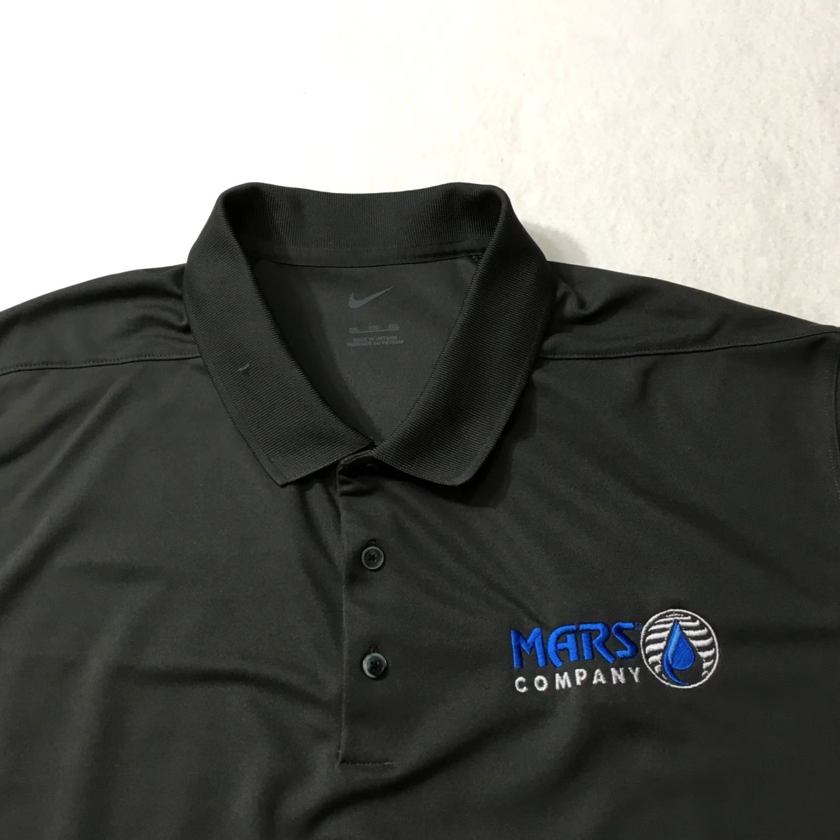 Nike Nike Dri-Fit Charcoal Gray Golf Polo Short Sleeve Mens 2XL Embroidered MARS Polo Shirt Sports Golf Nike Dri-Fit Mens 2XL Gray Size US XXL / EU 58 / 5 - 3 Thumbnail