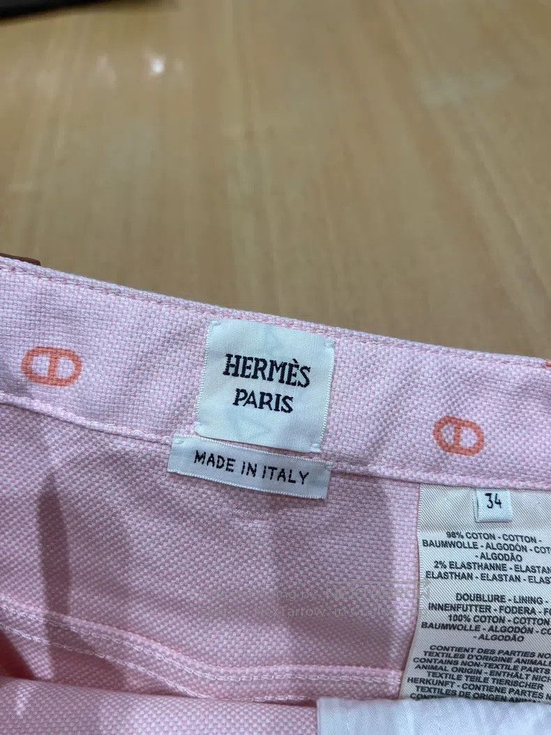Hermes Hermes Pig nose pink half skirt/A-line skirt Size 42" / US 20 - 4 Thumbnail