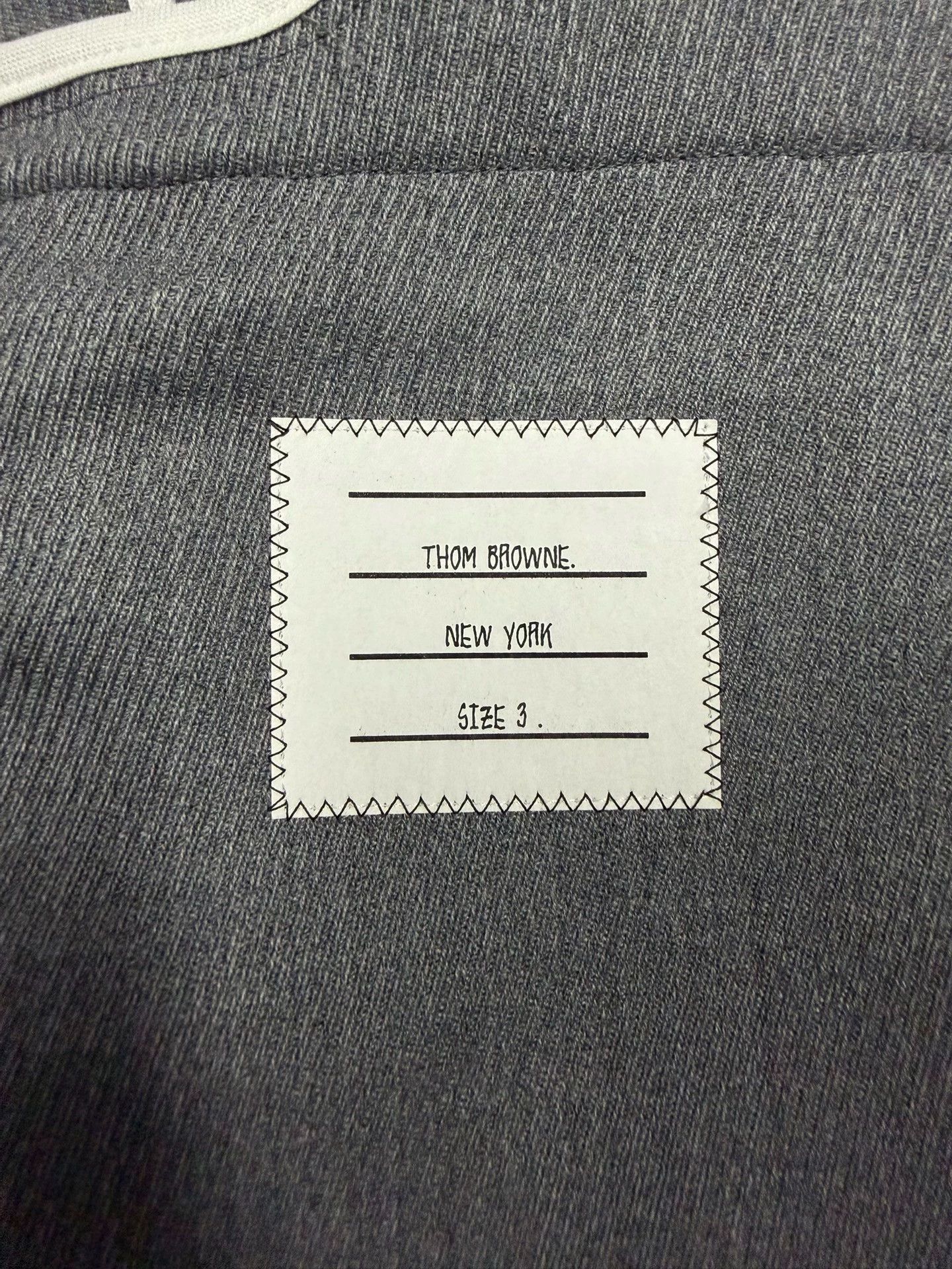 Thom Browne Thom Browne 3-Color Collar Medium Gray Slim Suit Size US L / EU 52-54 / 3 - 4 Thumbnail