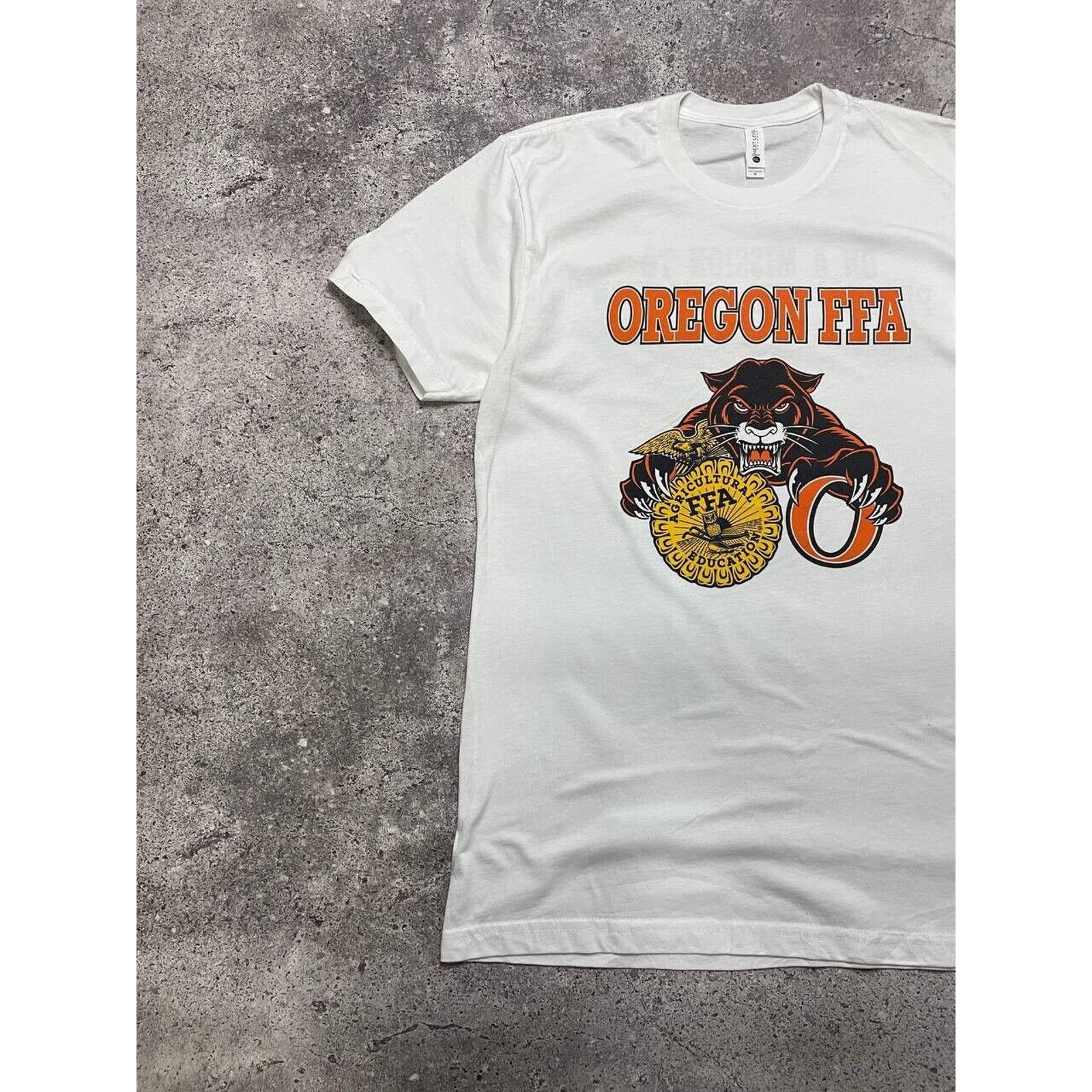 Next Level × Vintage Vintage Oregon FFA Panther T-Shirt White M Agriculture Tee Size US M / EU 48-50 / 2 - 2 Thumbnail