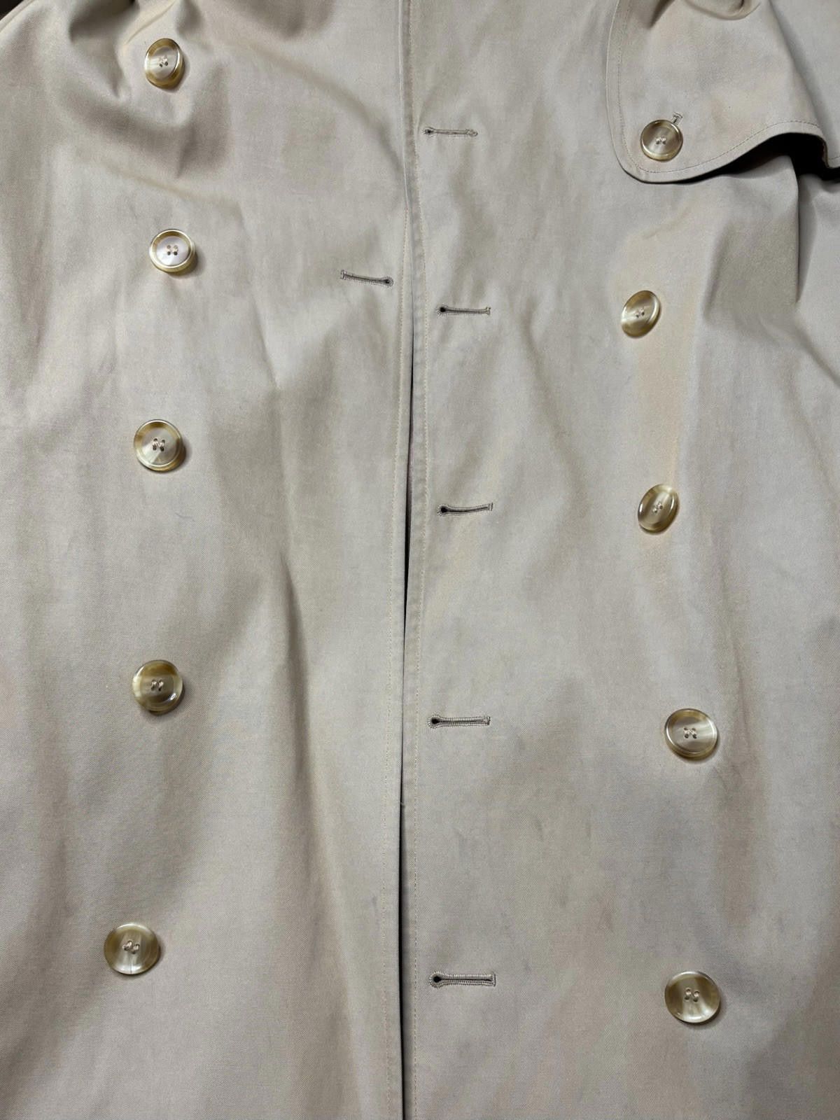 Barneys New York Barney's New York Trench Coat Men 46 Check 100% Wool Lining Size US XXL / EU 58 / 5 - 8 Thumbnail