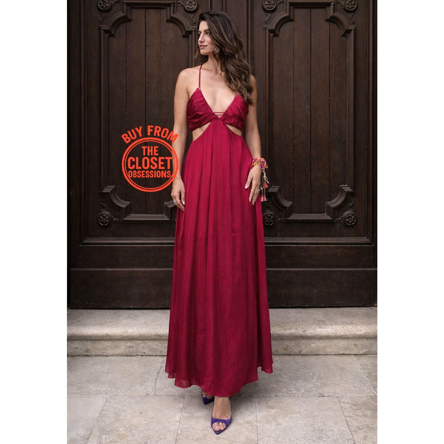 white lace boho midi dress Momyknows Lace-Up Spaghetti Straps A-Line Irregular Photoshoot Maternity Color:aster Noisy May Curve midi Split Thigh