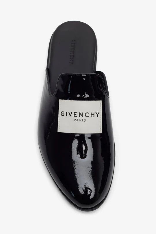 Givenchy os11x1225 Label Flat Mules in Black Size US 8.5 / IT 38.5 - 5 Thumbnail