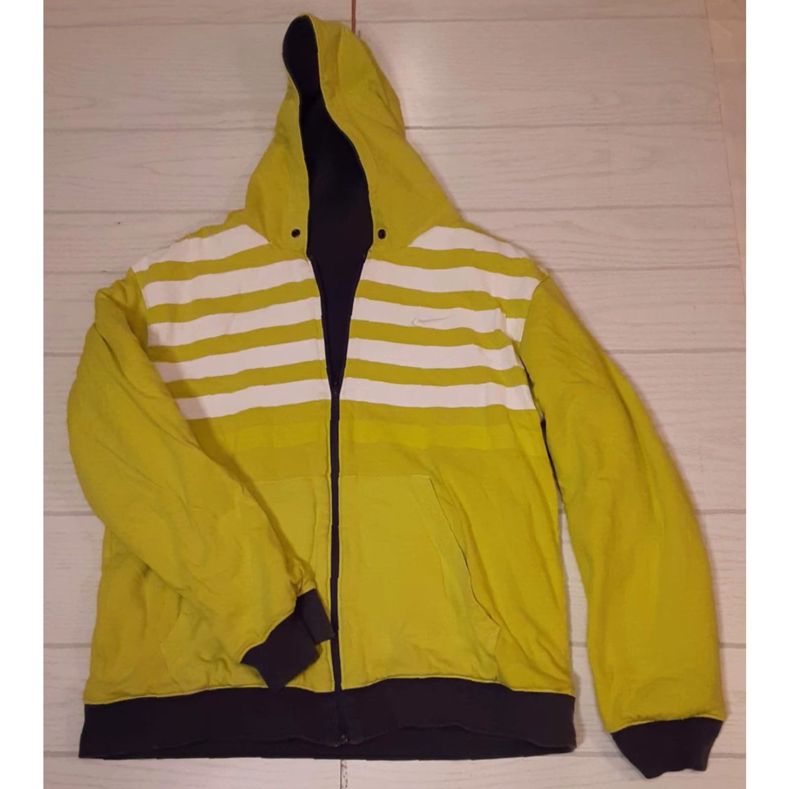 Nike Pre-Owned Nike Reversable Hooded Jacket L Dark Green&Lime Green Men Hooded Outdoor Running & Jogging Size US L / EU 52-54 / 3 - 5 Thumbnail