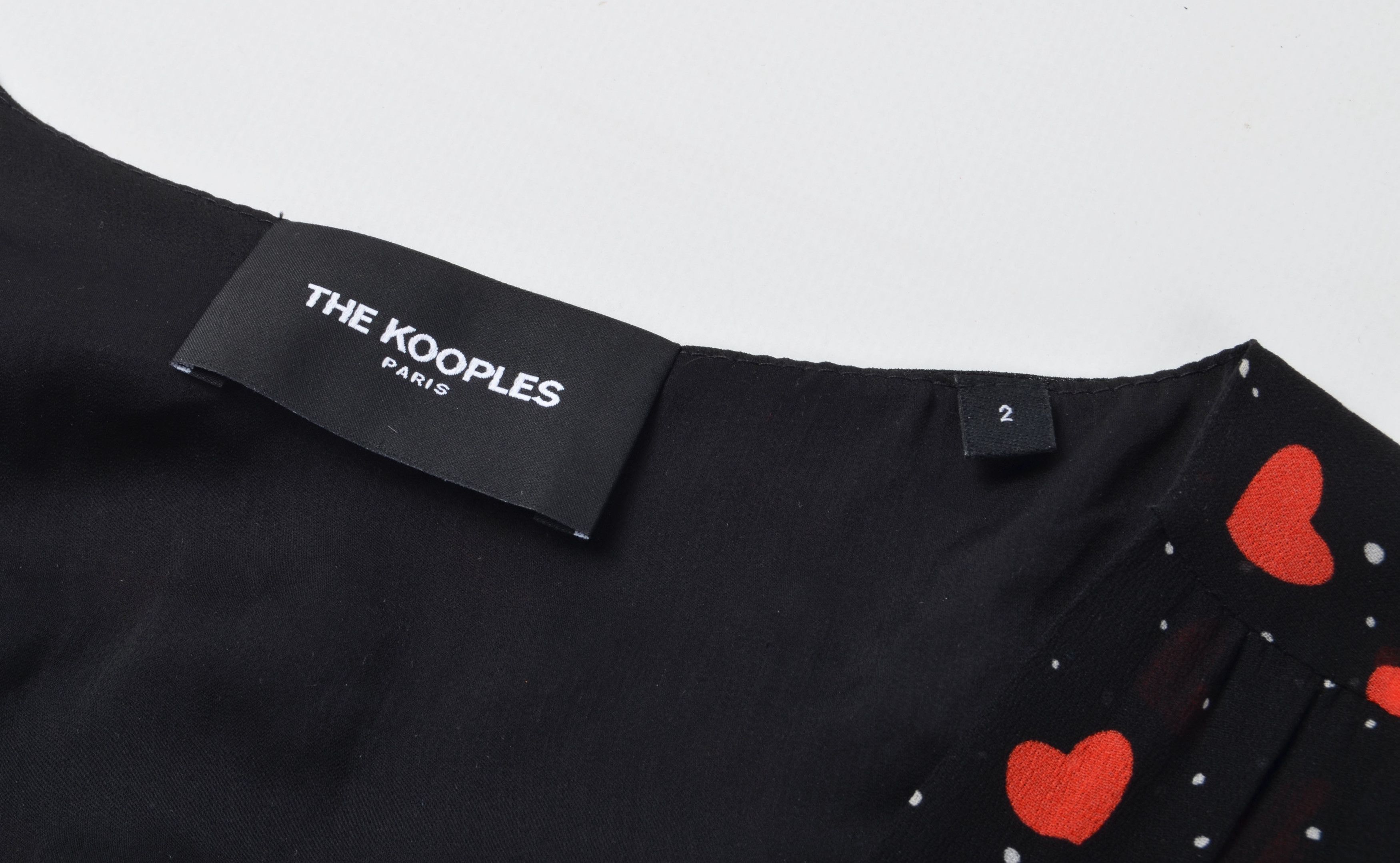 The Kooples The Kooples Love Heart V-Neck Mesh Boho Blouse Top Size XS / US 0-2 / IT 36-38 - 8 Thumbnail
